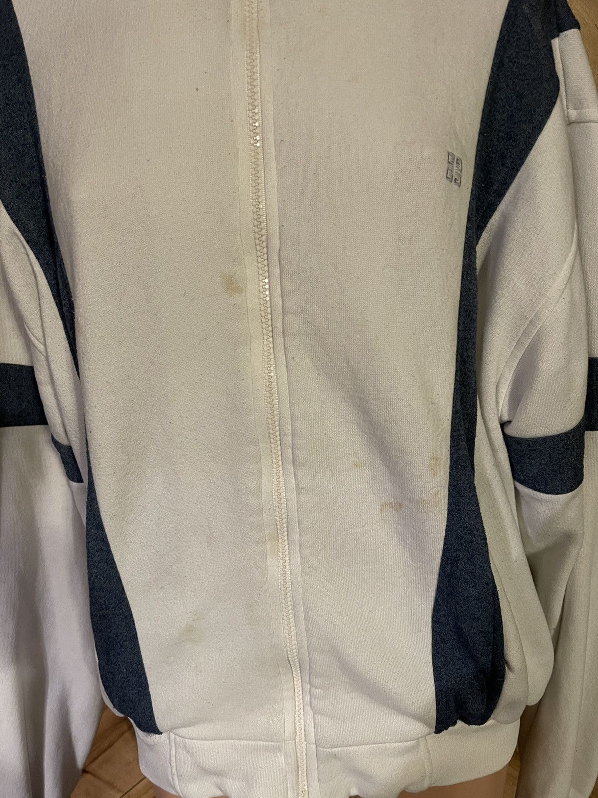 Givenchy Givenchy Vintage 80s Sport Jacket Navy White Stripe Size US L / EU 52-54 / 3 - 4 Thumbnail
