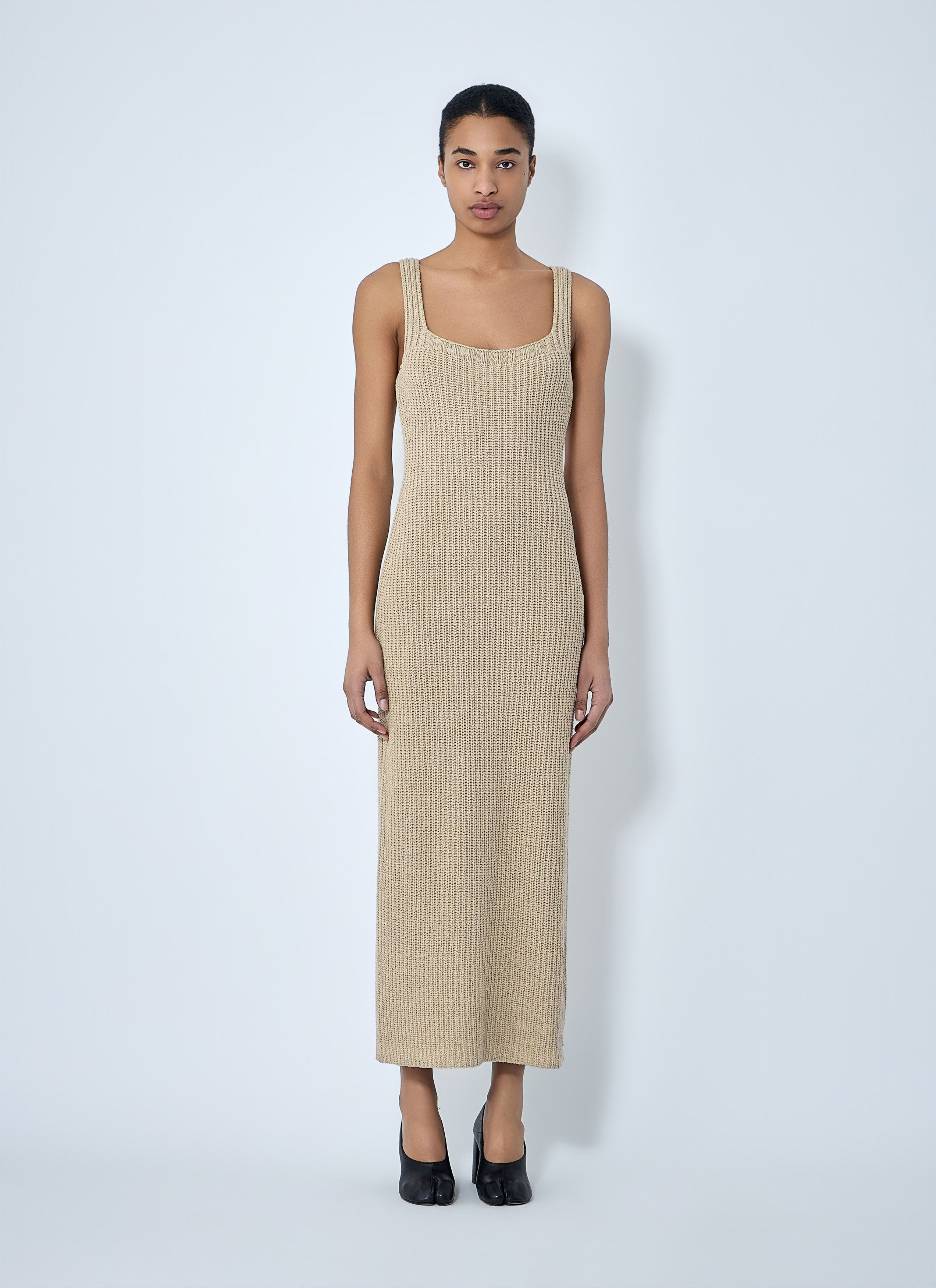 KHAITE Lex Ribbed-Knit Maxi Dress Size S / US 4 / IT 40 - 1 Thumbnail