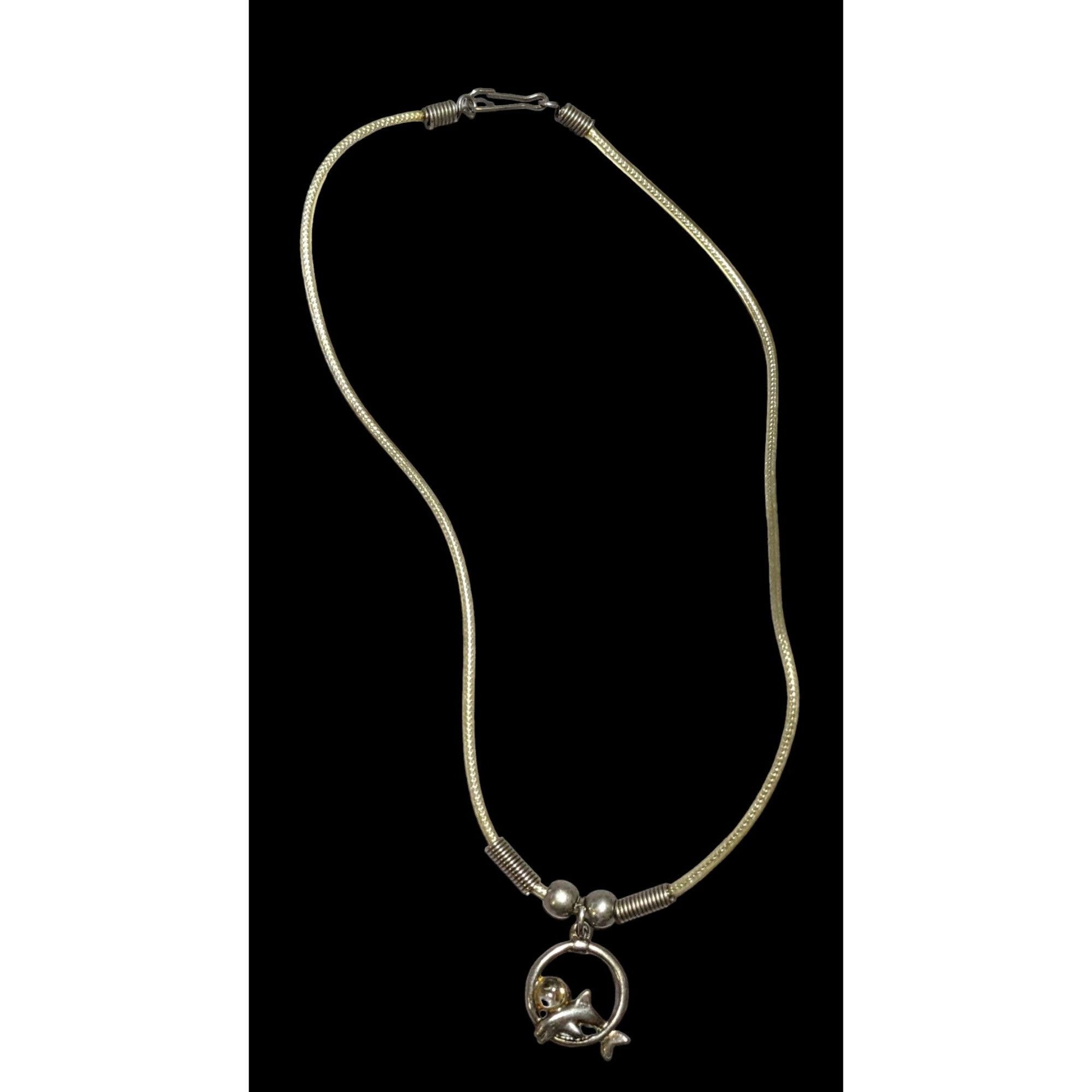 Other Vintage 90s Dolphin Necklace Size ONE SIZE - 1 Thumbnail