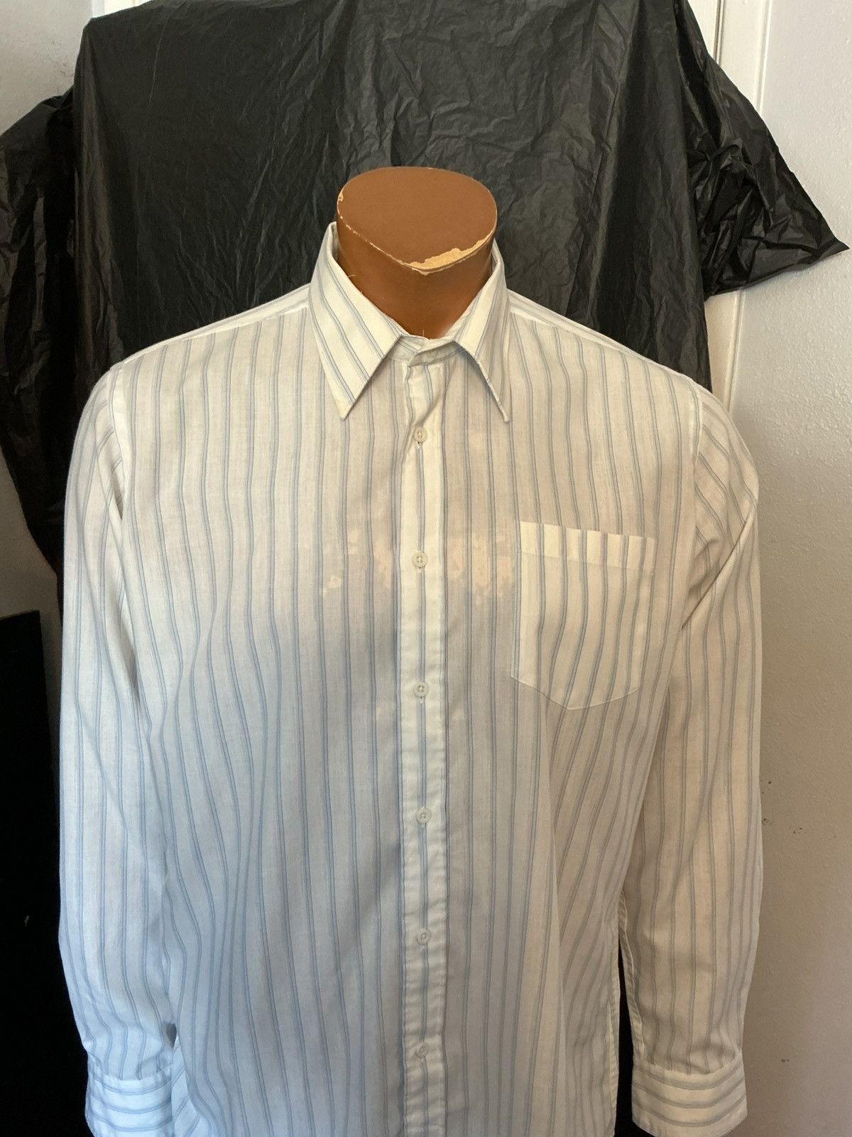Yves Saint Laurent Vintage Yves Saint Laurent YSL Striped Button Dress Shirt Size US M / EU 48-50 / 2 - 11 Thumbnail