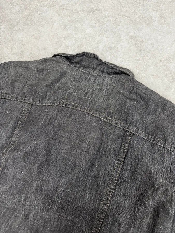 Marithe + Francois Girbaud 2000s Marithé + François Girbaud Grey Denim Trucker Jacket Size M / US 6-8 / IT 42-44 - 6 Thumbnail
