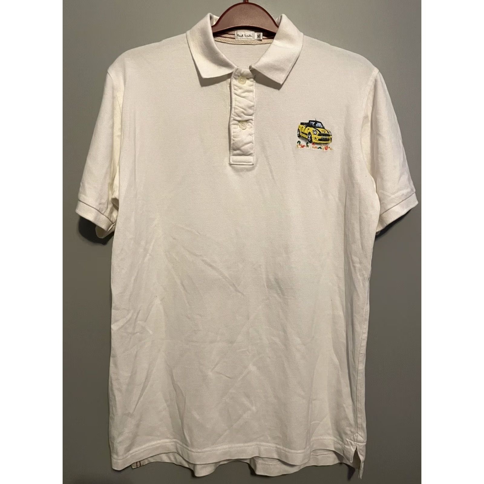 Paul Smith VINTAGE Paul Smith Mini Cooper Polo Shirt Mens XL White Embroidered B123 Size US XL / EU 56 / 4 - 4 Thumbnail