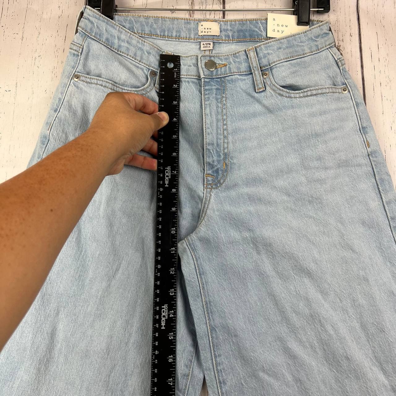 Other A Day New 27x31 High Rise Relaxed Hip & Thigh Wide Leg Denim Size 27" / US 4 / IT 40 - 5 Thumbnail