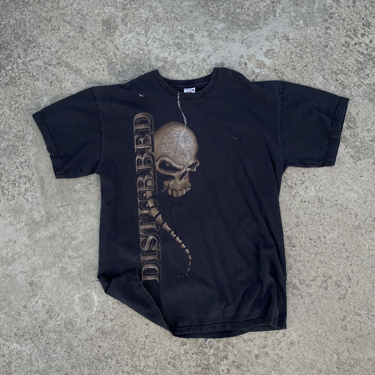 Vintage Vintage Disturbed T-shirts Rock Band Tee 90s Big Logo Y2K Size US L / EU 52-54 / 3 - 1 Thumbnail