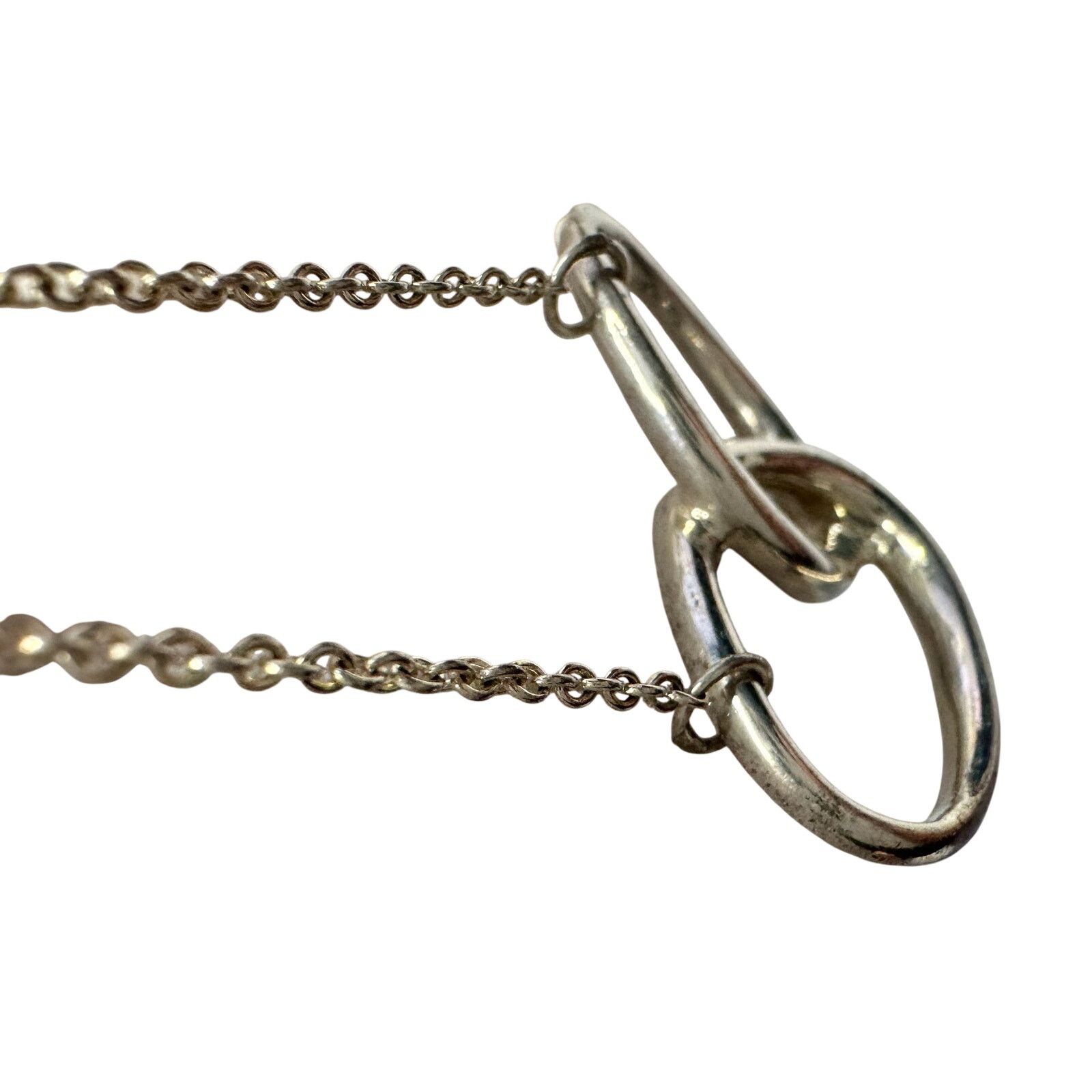 Tiffany & Co. Tiffany and Co Elsa Peretti Large Double Loop Necklace 15" Size ONE SIZE - 11 Thumbnail