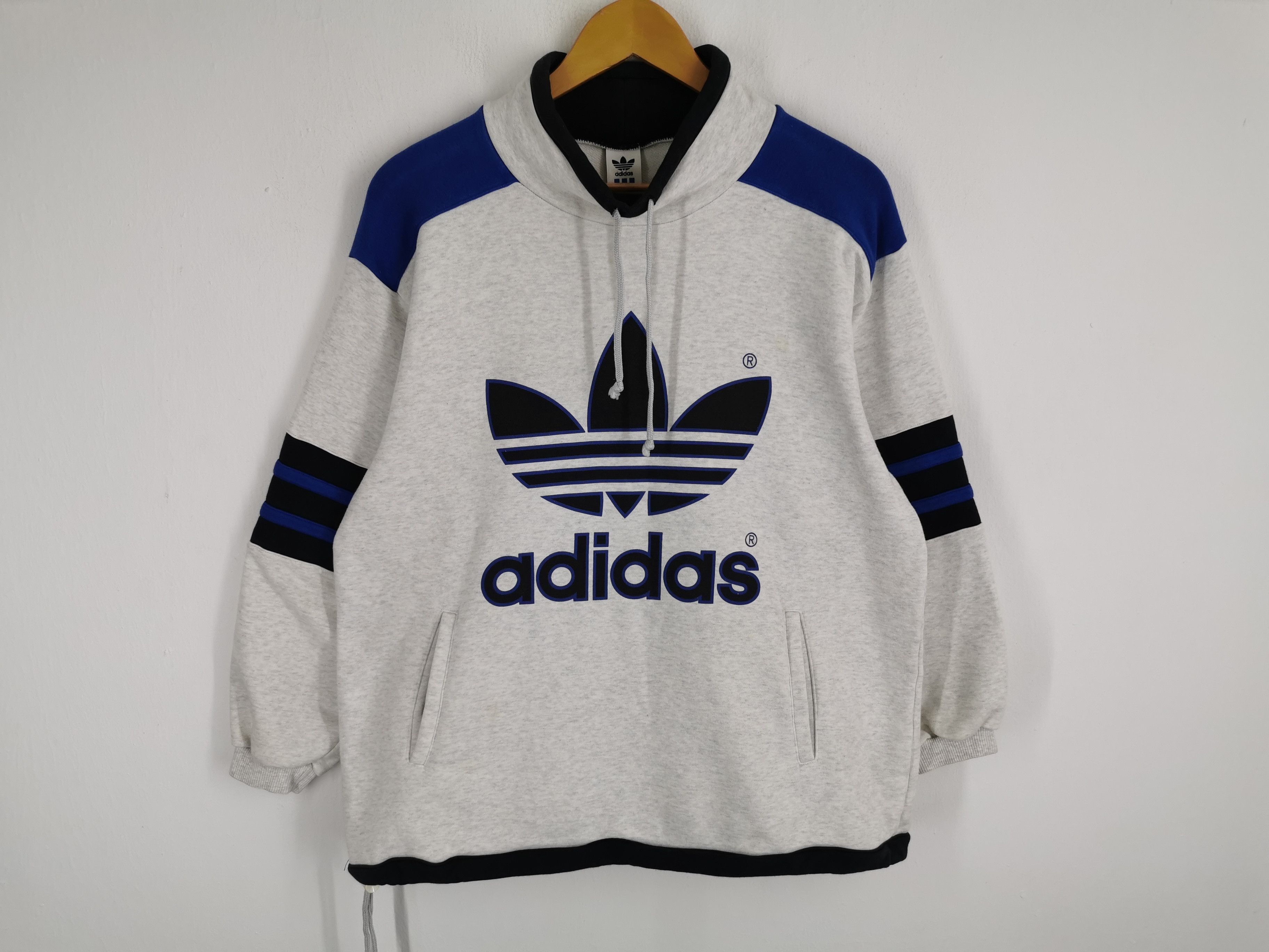Vintage 90's Adidas Trefoil Big Logo Pullover Sweatshirt