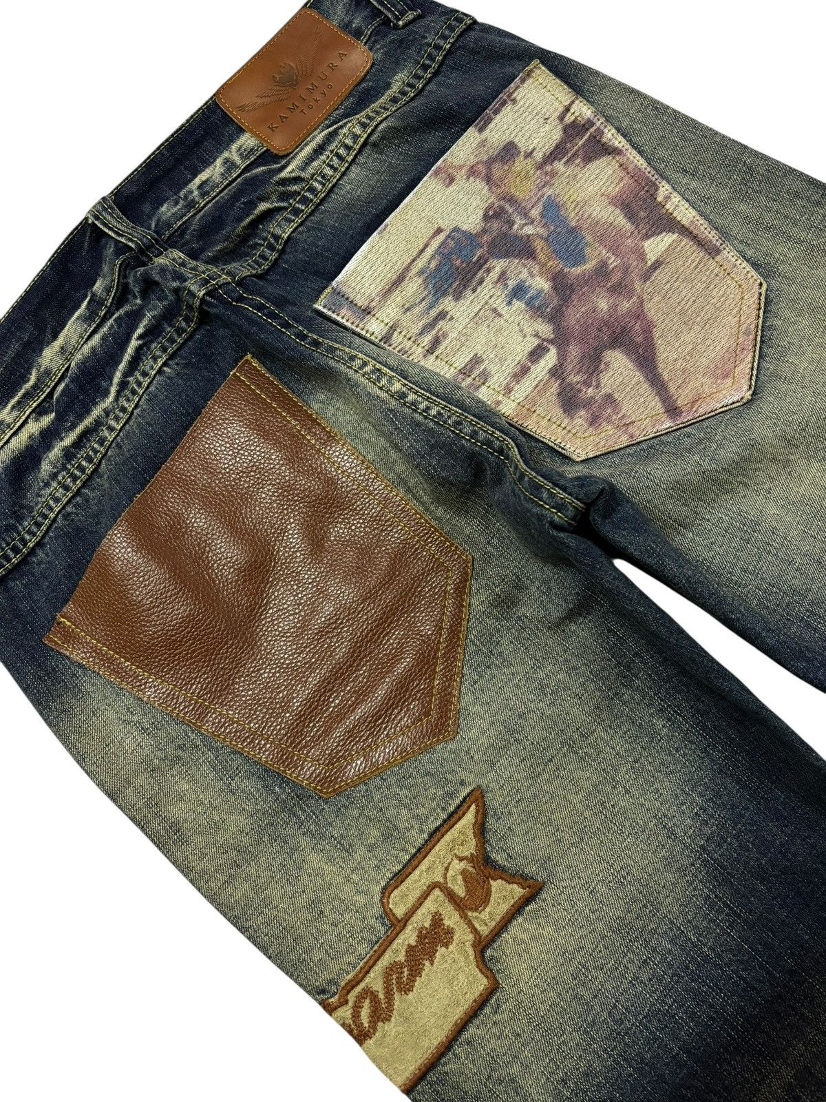 Japanese Brand Vtg Kamimura Tokyo Japan Mud Washed Jeans Size US 32 / EU 48 - 8 Thumbnail