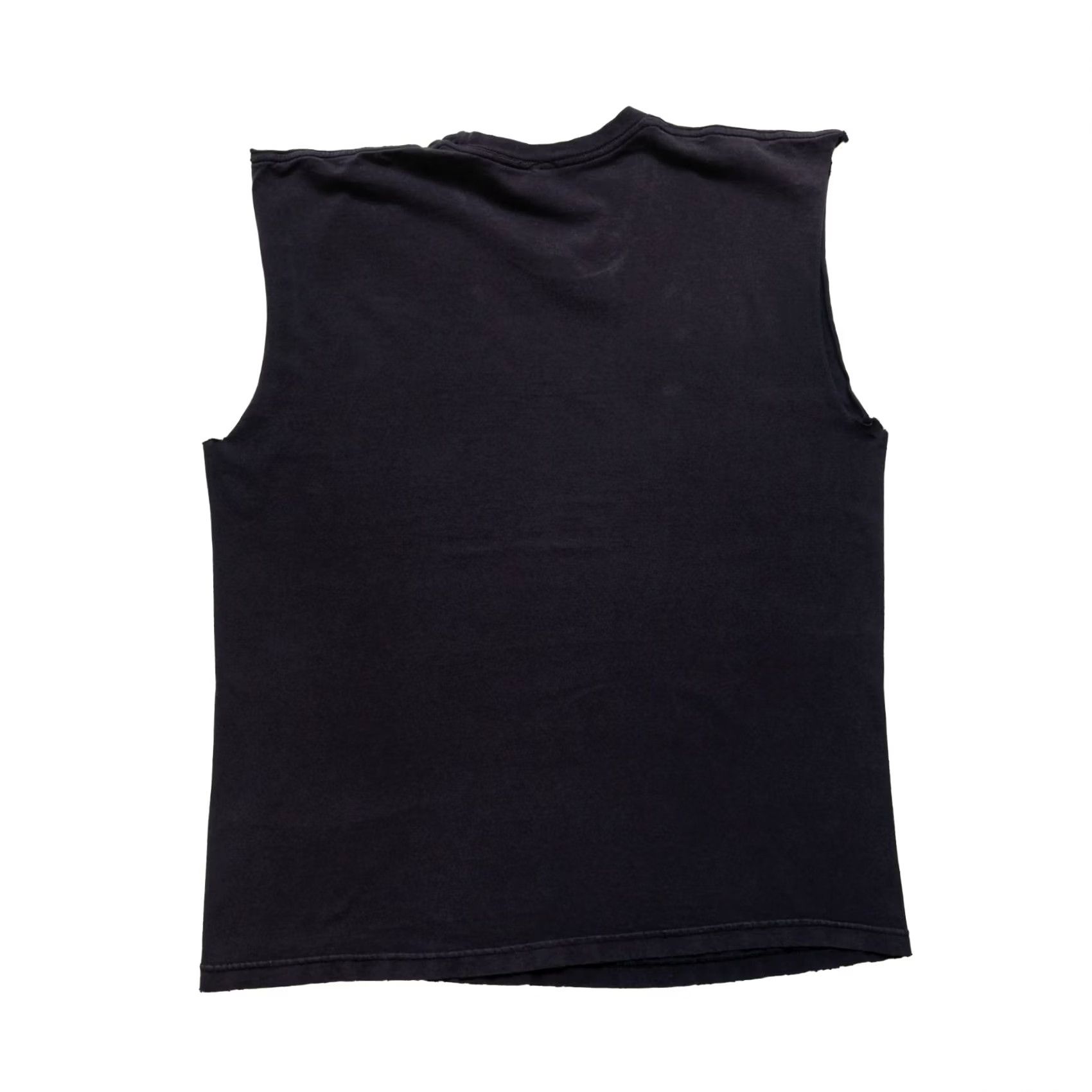Fruit Of The Loom USMC GRAPHIC FADED SLEEVELESS BLACK T SHIRT L Size US L / EU 52-54 / 3 - 3 Thumbnail