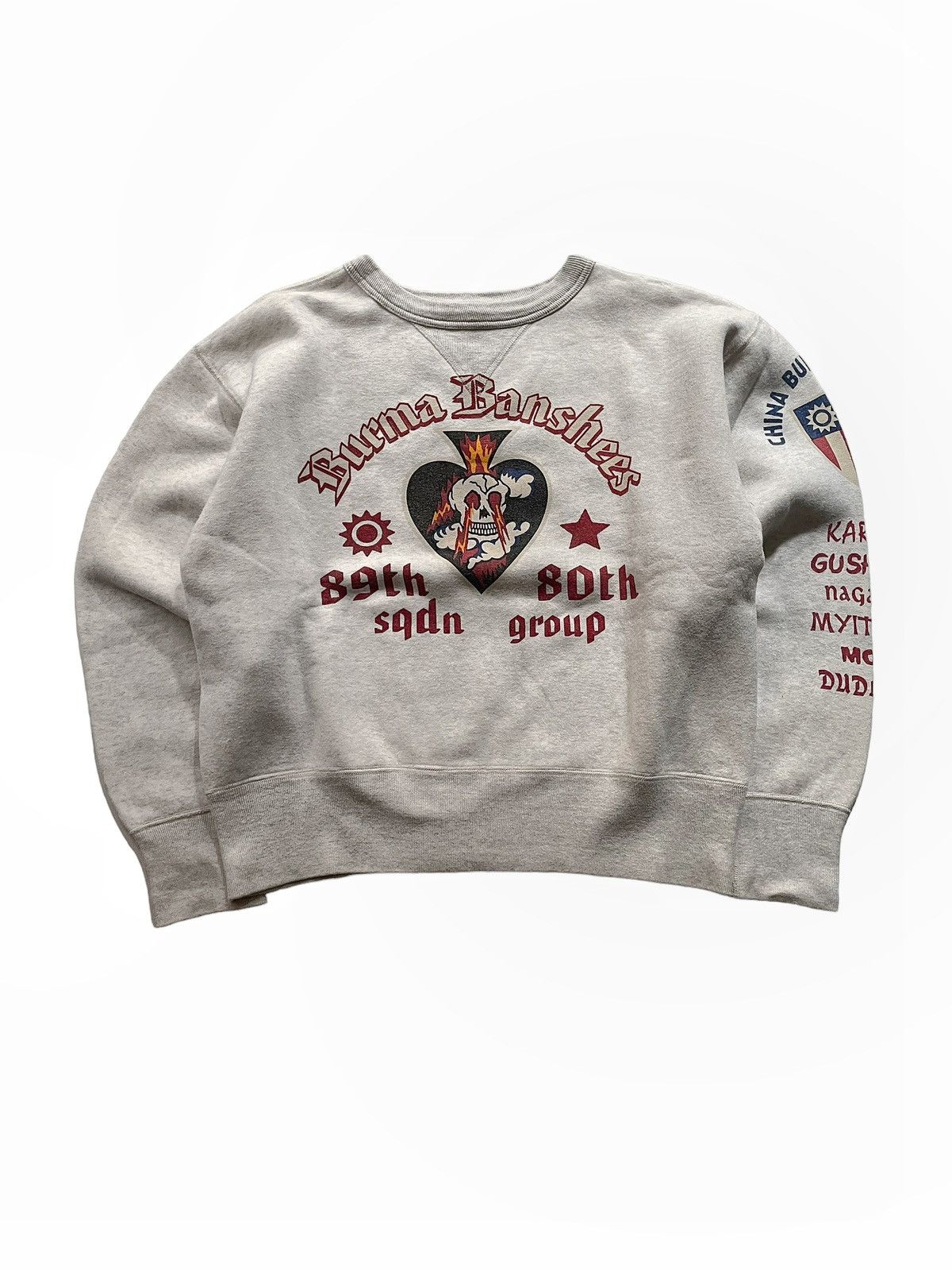 Buzz Rickson's × Japanese Brand × Toyo Enterprises Buzz Rickson’s USAF Burma Banshees 89th Squadron Sweatshirt Size US S / EU 44-46 / 1 - 2 Thumbnail