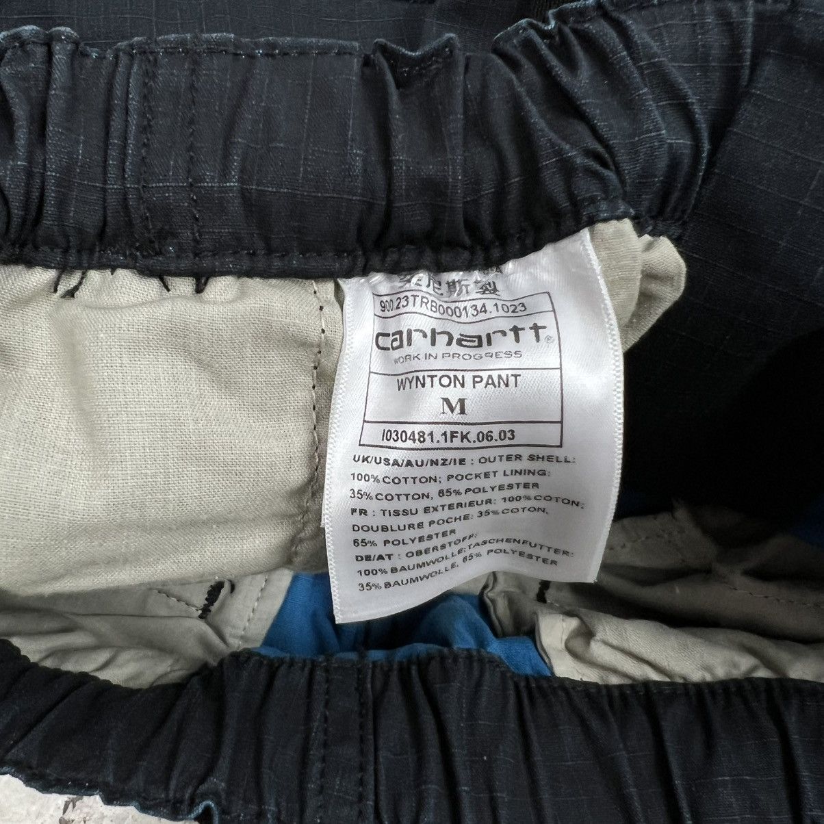 Carhartt × Carhartt Wip Carhartt WIP Dark Blue Washed Cargo Wynton Pants Supreme Size US 34 / EU 50 - 7 Thumbnail