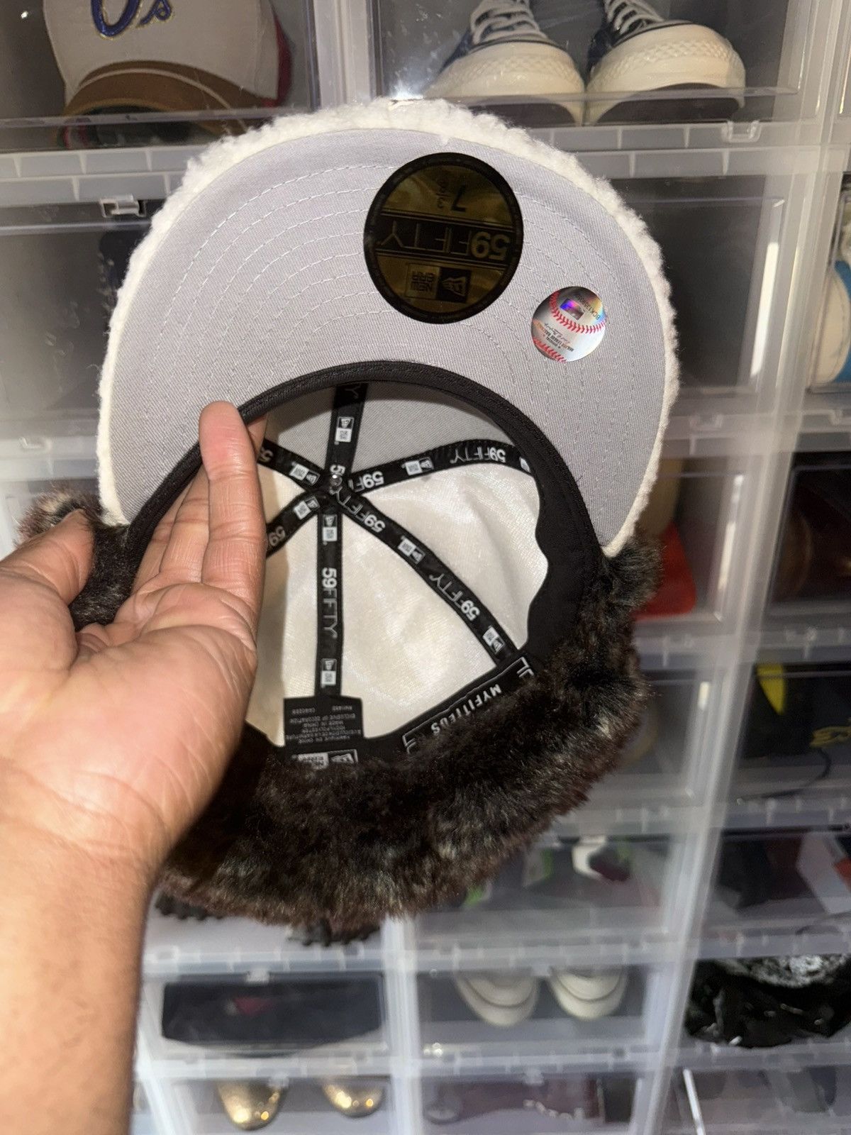 New Era × Vintage Myfitteds: New York Yankees Sherpa Dog Ears Size ONE SIZE - 2 Thumbnail