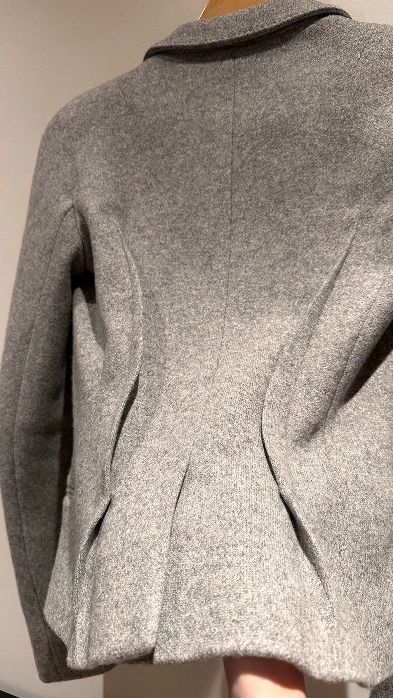Haider Ackermann Haider Ackermann Gray woolen felt coat suit jacket Size XXS / US 00 / IT 34 - 9 Thumbnail