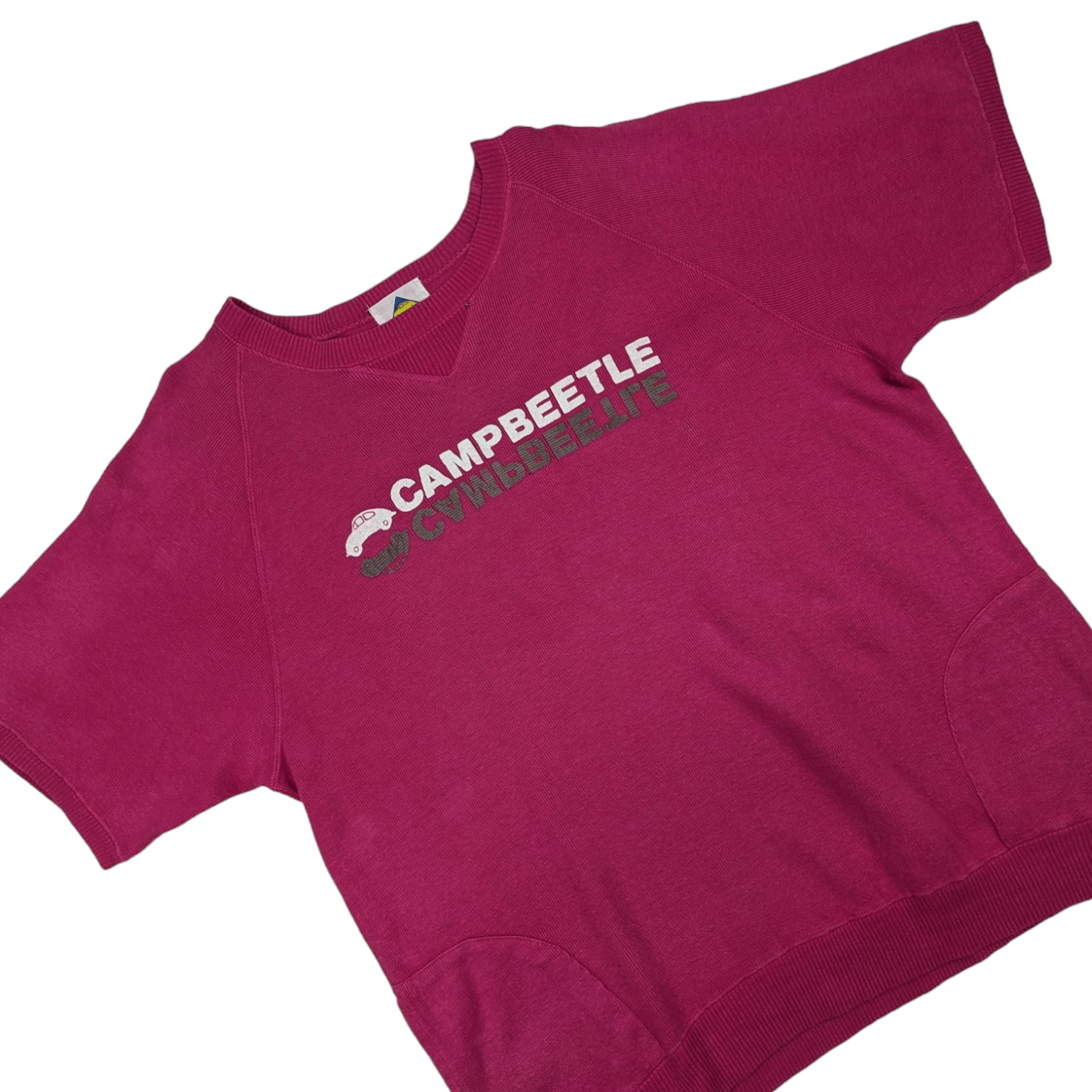 Japanese Brand Vintage 90's CAMPBEETLE Volkswagen Short Sleeve Jumper Size XL / US 12-14 / IT 48-50 - 3 Thumbnail