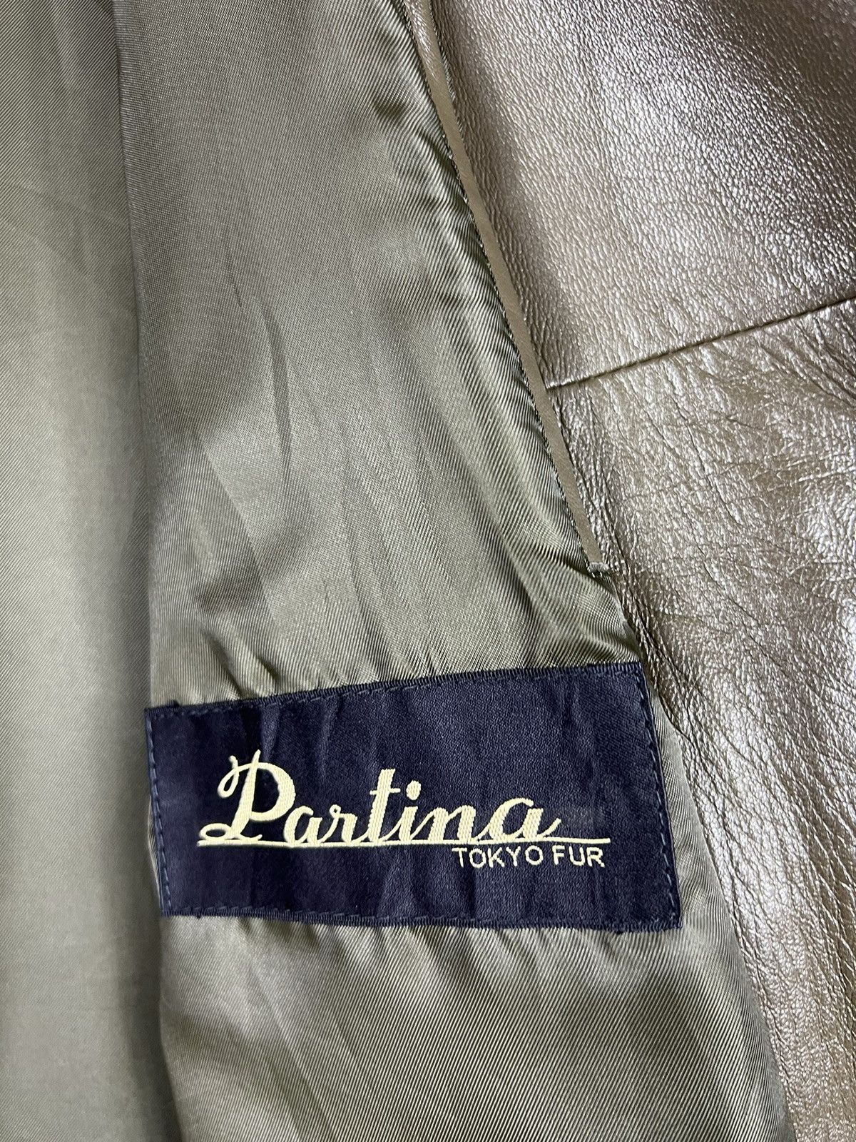 Japanese Brand 🔥 VINTAGE PARTINA ABSTRACT LEATHER OVERCOAT - M Size M / US 6-8 / IT 42-44 - 10 Thumbnail