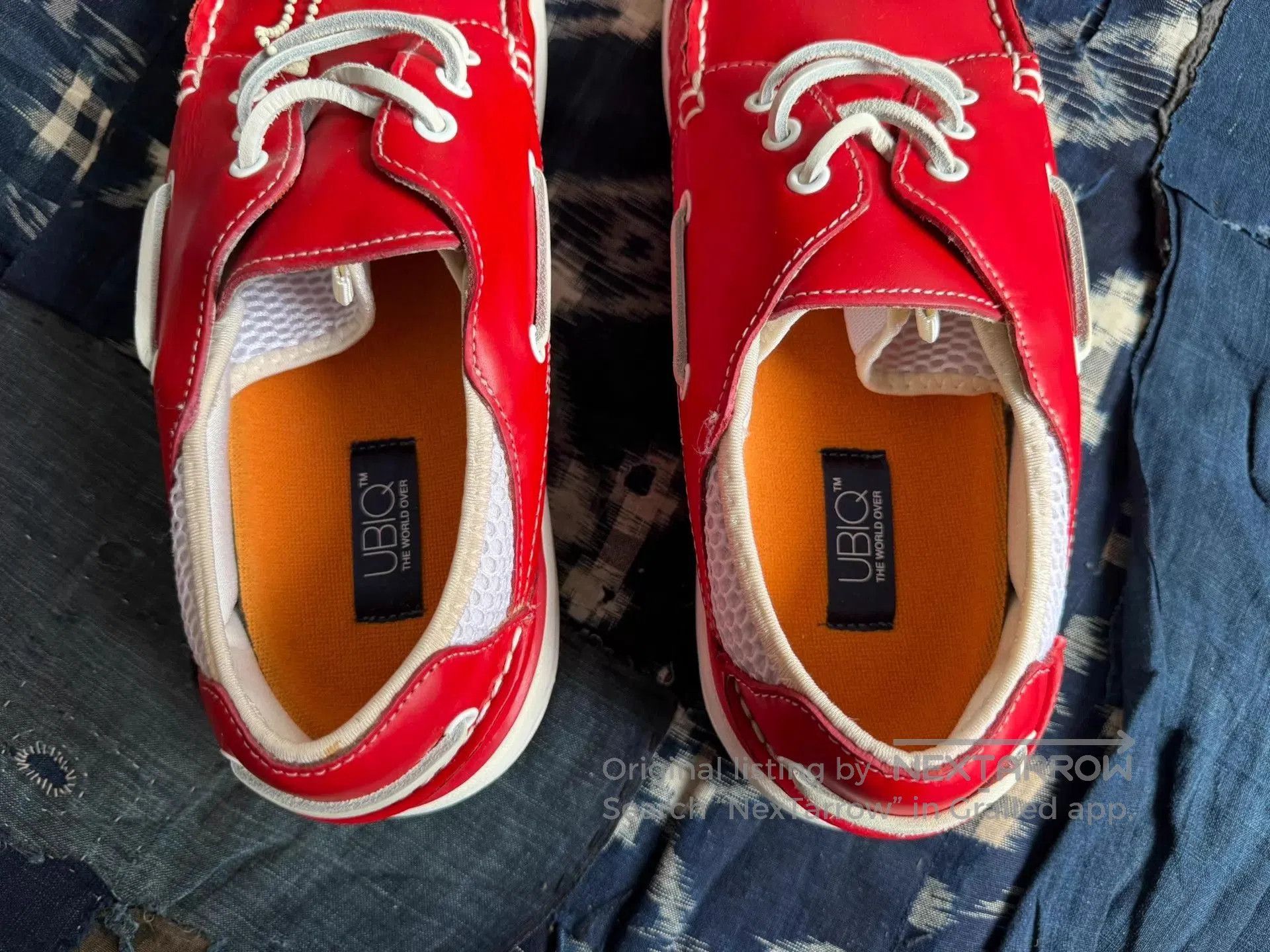 Visvim Red Leather Casual Shoes Size 11. Size US 11 / EU 44 - 7 Thumbnail
