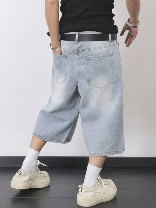 Japanese Brand VINTAGE retro Y2K DRIP jeans shorts jorts Size US 34 / EU 50 - 2 Thumbnail