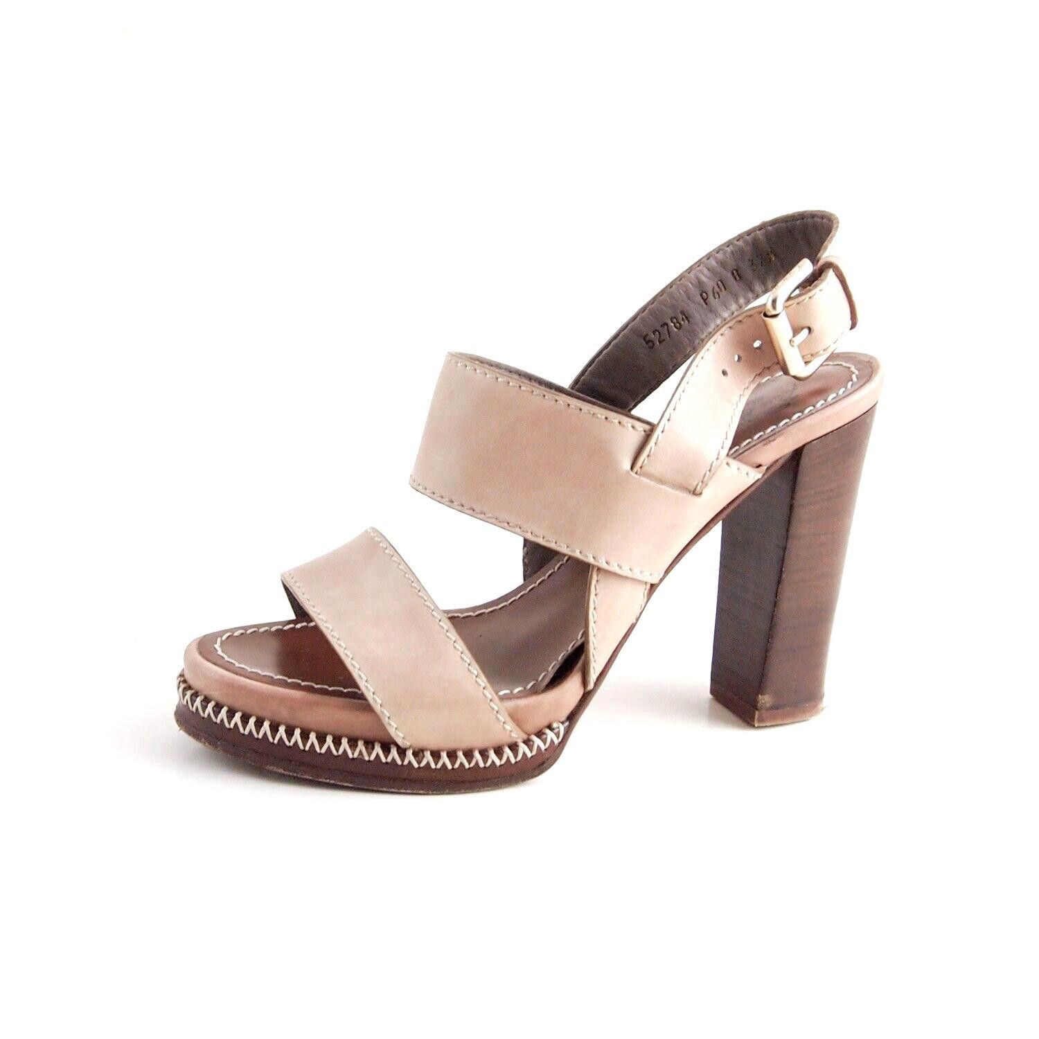 Santoni Santoni Rose Collection Sandals Brown Leather US 7.5 EU 37.5 Size US 7.5 / IT 37.5 - 1 Thumbnail