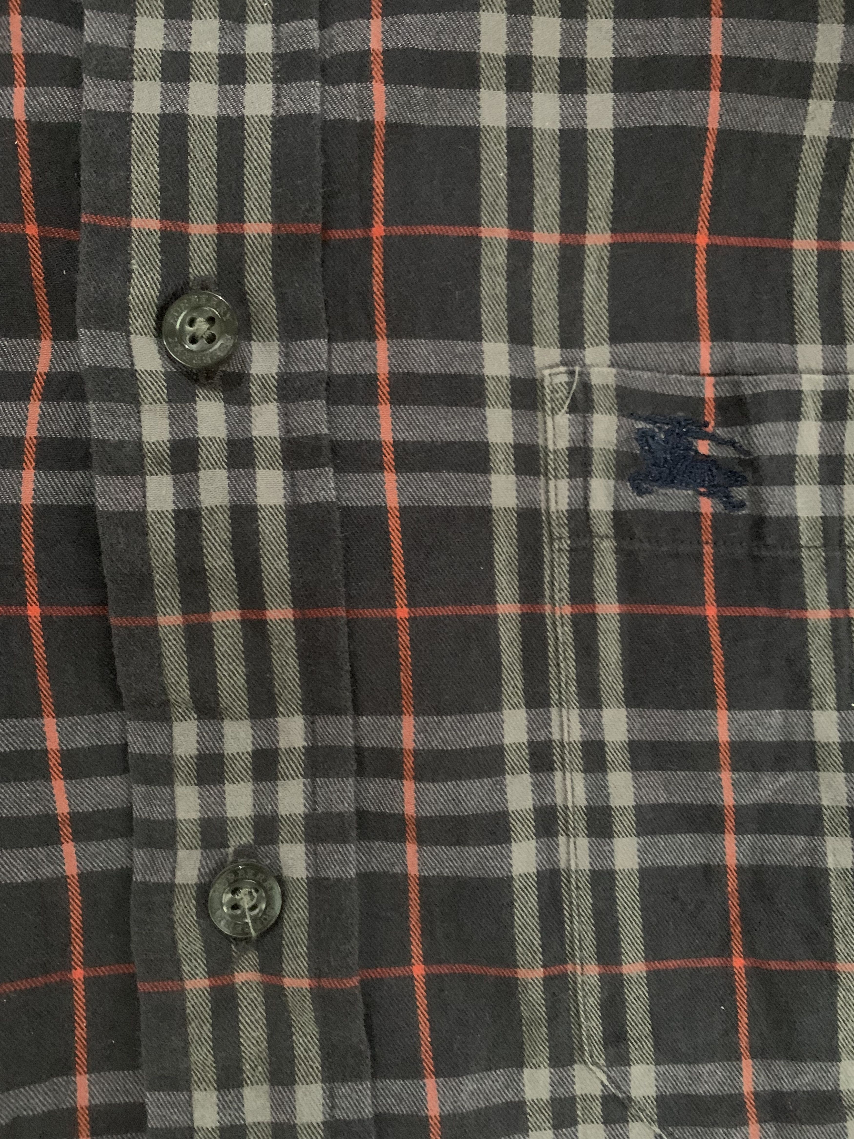 Burberry Burberry navy novacheck button shirt Size US L / EU 52-54 / 3 - 4 Thumbnail