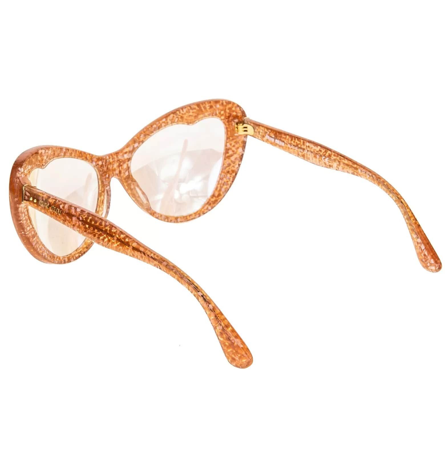 Miu Miu MIU MIU NOIR 04O Orange Apple Glitter Sequin SMU04O Size ONE SIZE - 2 Thumbnail
