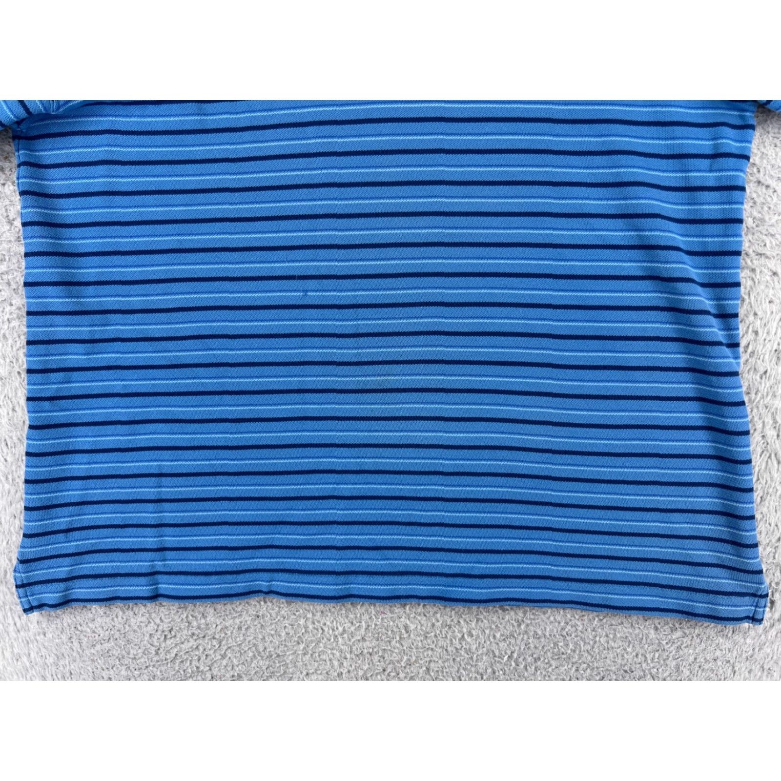 Patagonia Patagonia Polo Shirt Mens Large Blue Stripe 100% Cotton Knit Short Sleeve Golf Century Size US L / EU 52-54 / 3 - 7 Thumbnail