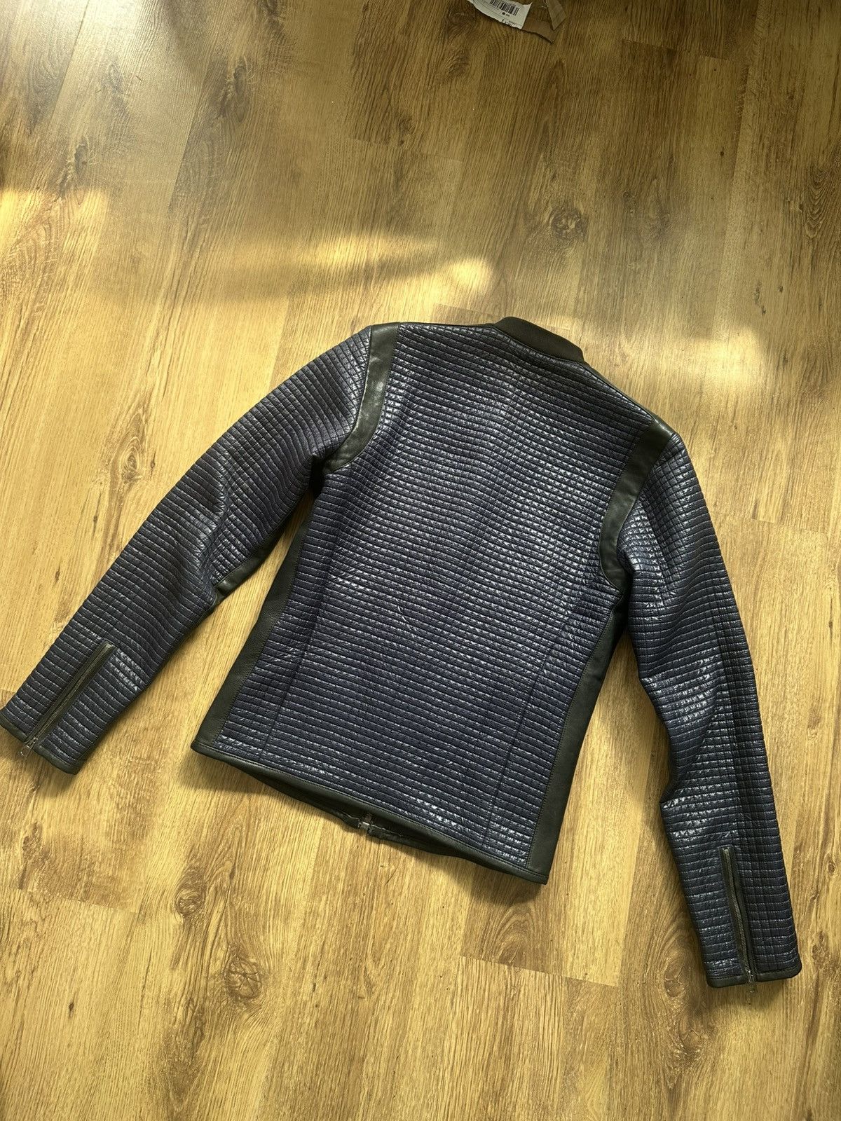 Dolce & Gabbana Dolce & Gabanna 00s biker smooth navy jacket Size US M / EU 48-50 / 2 - 2 Thumbnail