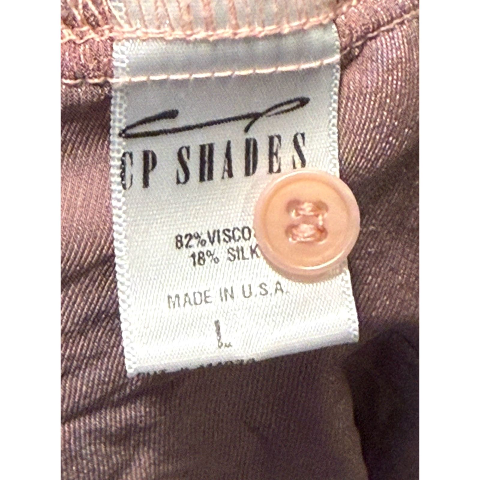 Vintage CP Shades Garnet Hill Romy Velvet Shirt Women's Large Button Up Silk Viscose Burnt Orange Velvet 90s Retro Blouse Size L / US 10 / IT 46 - 5 Thumbnail
