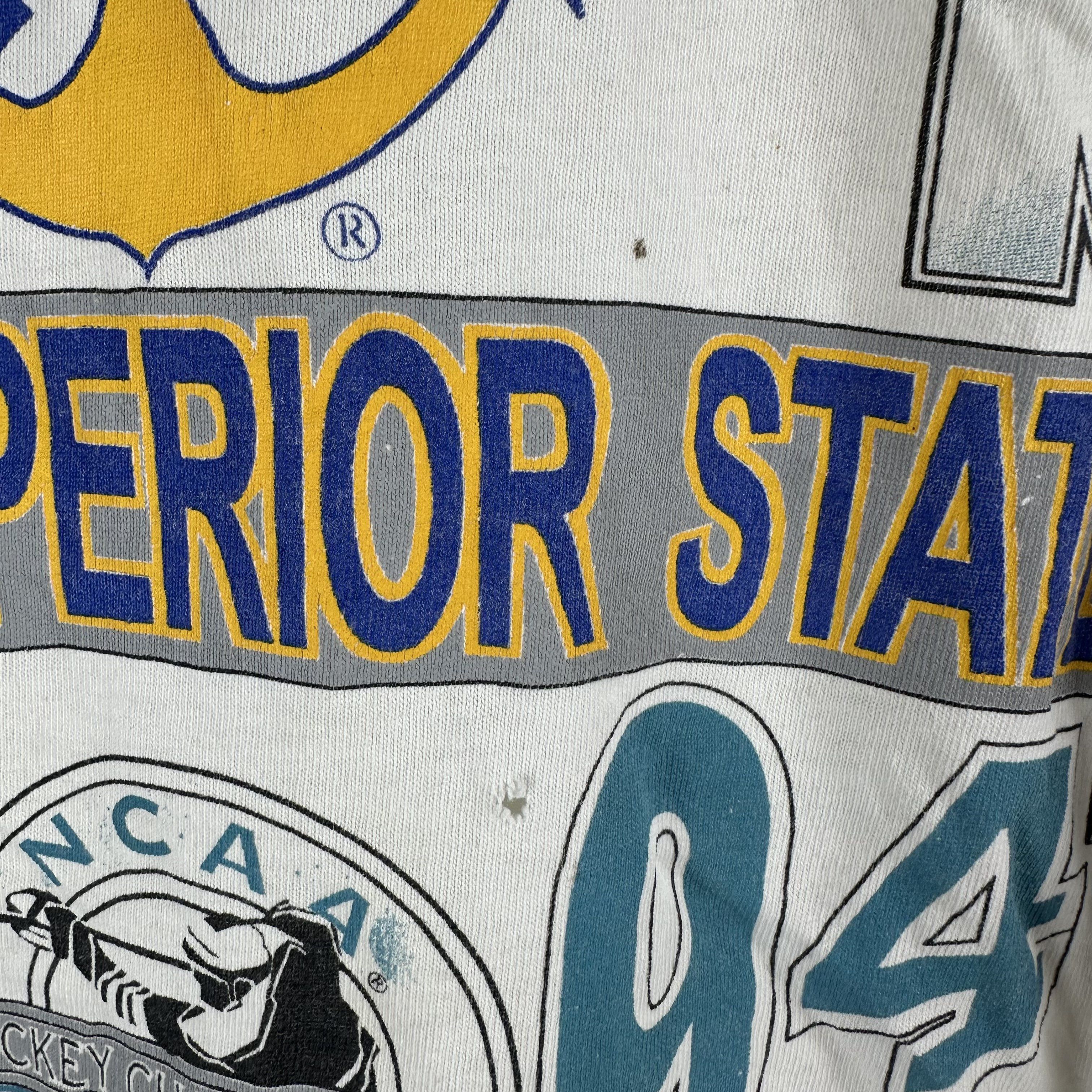 Vintage ​1994 Lake Superior State Lakers NCAA Hockey Champions Tee Size US XXL / EU 58 / 5 - 6 Thumbnail