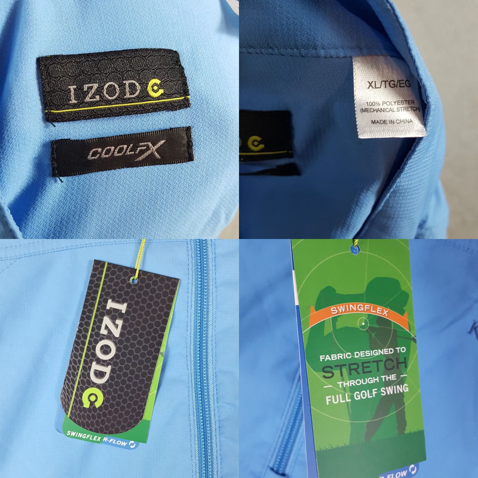 Izod VINTAGE IZOD Breathable 1/2 Zip Golf Windbreaker Men's XL Polyester Shirt Preppy Jacket Size US XL / EU 56 / 4 - 8 Thumbnail