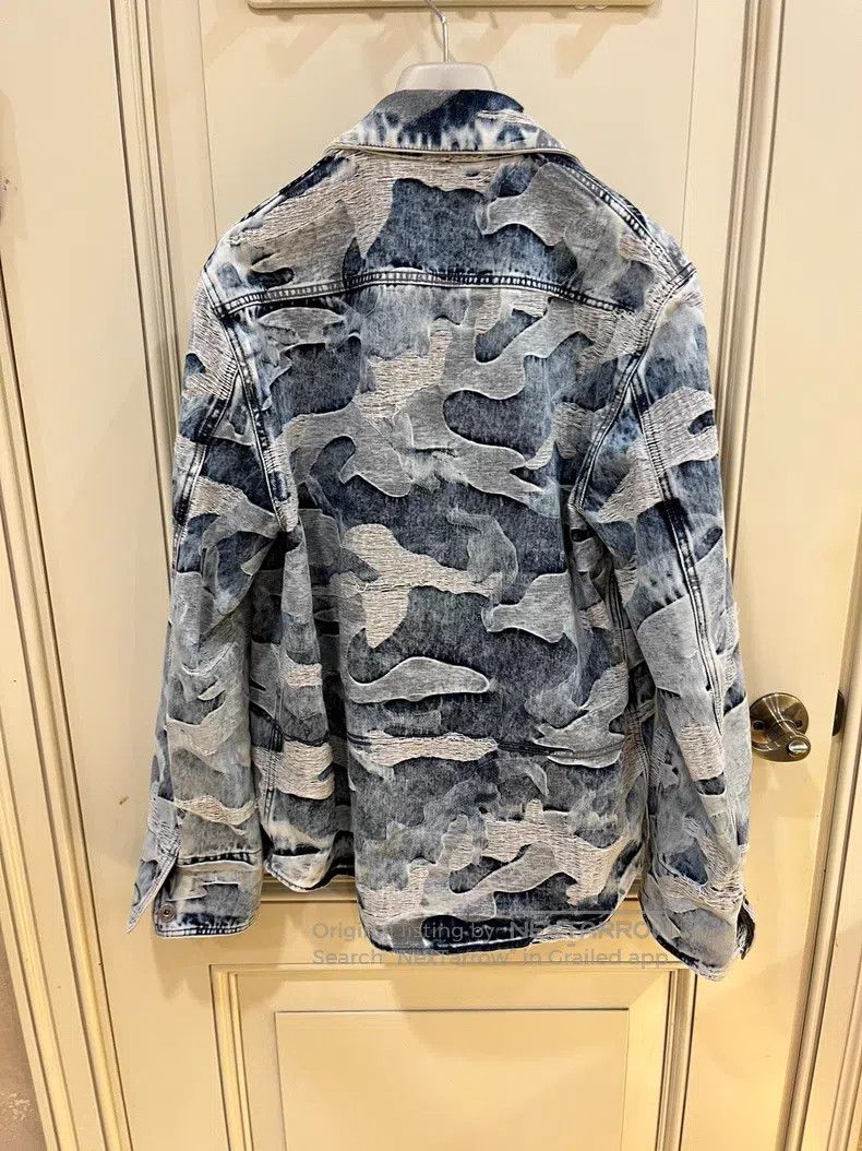 Valentino Valentino Light blue camouflage pattern denim suit Size US 28 / EU 44 - 3 Thumbnail