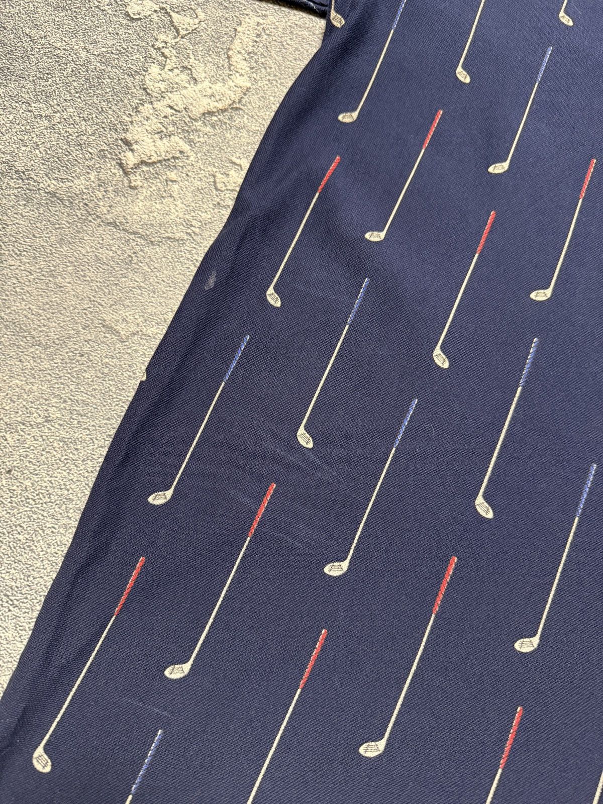 Polo Ralph Lauren × Vintage 90s Polo Golf Ralph Lauren 1/3 Button Collared Striped Tee Size US L / EU 52-54 / 3 - 9 Thumbnail