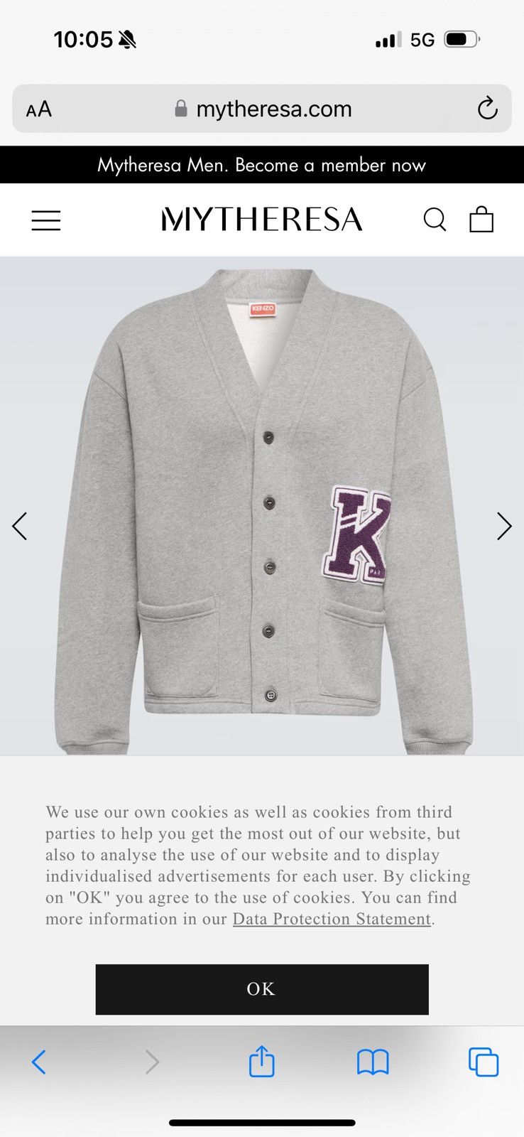 Kenzo KENZO varsity cardigan sweatshirt Tape Measurements in photo Size US S / EU 44-46 / 1 - 21 Thumbnail