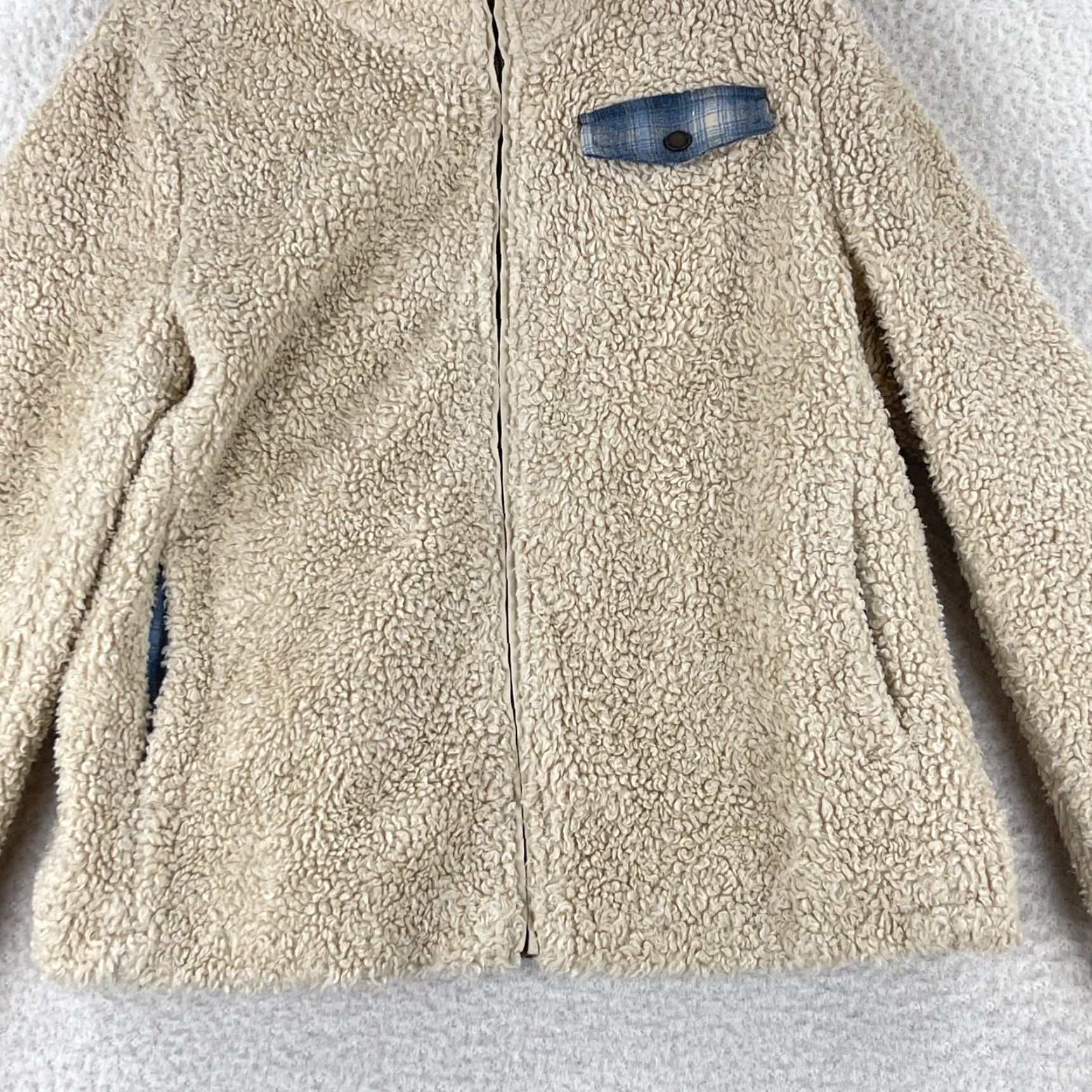 Pendleton Pendleton Ivory Fleece Jacket Womens Large Full Zip Sherpa Lined Casual City Classic Outdoor Size L / US 10 / IT 46 - 5 Thumbnail
