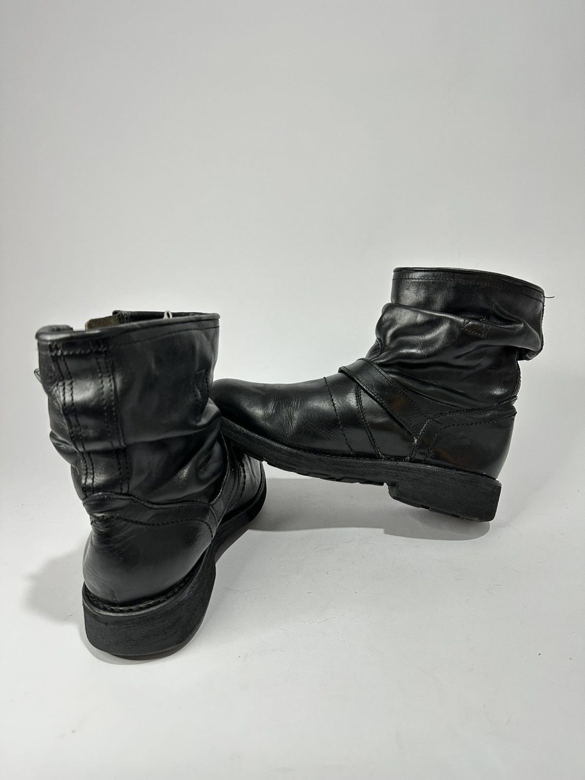 Dirk Bikkembergs Vintage Dirk Bikkembergs Black Leather Engineer Ankle Boots. Size US 6.5 / EU 39-40 - 5 Thumbnail