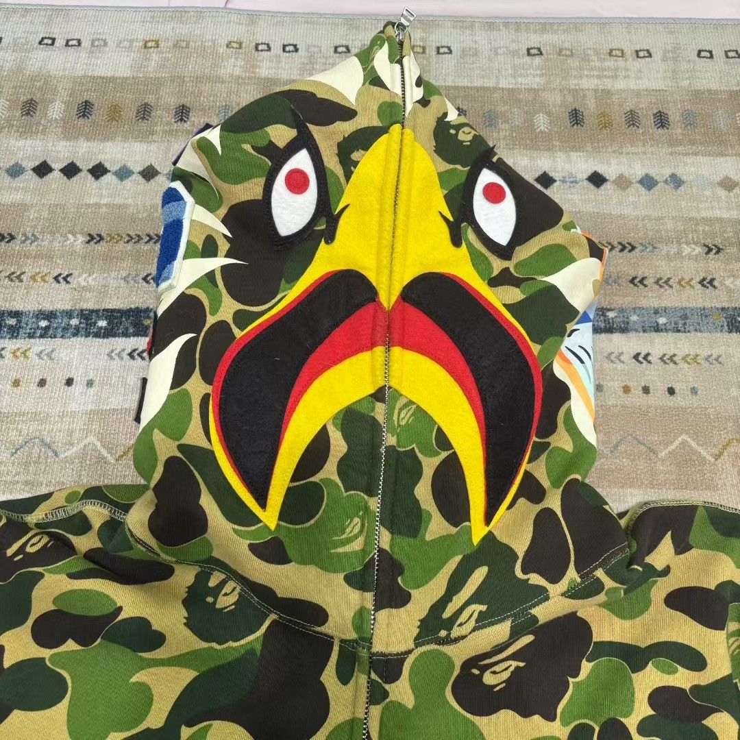 Bape BPAE READYMADE CAMO SHARK FULL ZIP HOODIE Size US XL / EU 56 / 4 - 3 Thumbnail