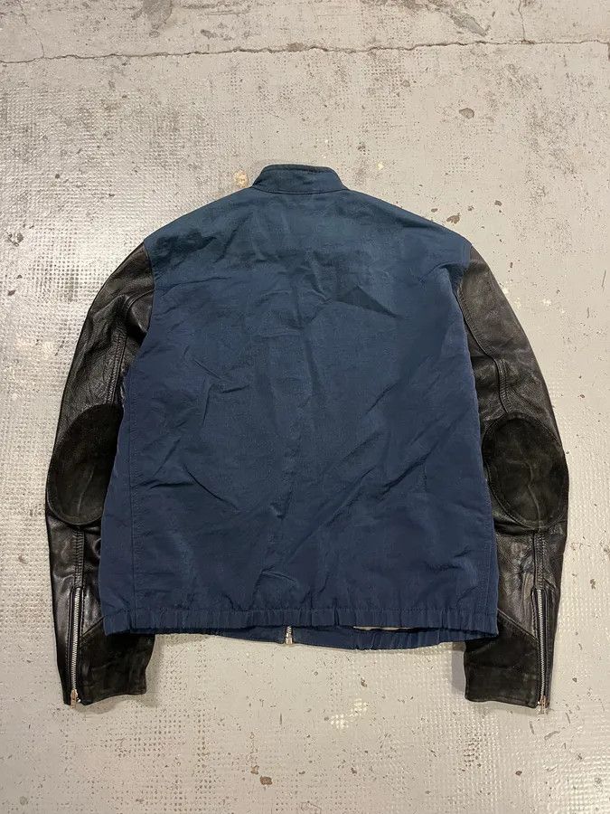 Acne Studios SS2013 Acne Studios Constrast Hybrid Leather & Nylon Navy Bomber Jacket Size US M / EU 48-50 / 2 - 7 Thumbnail