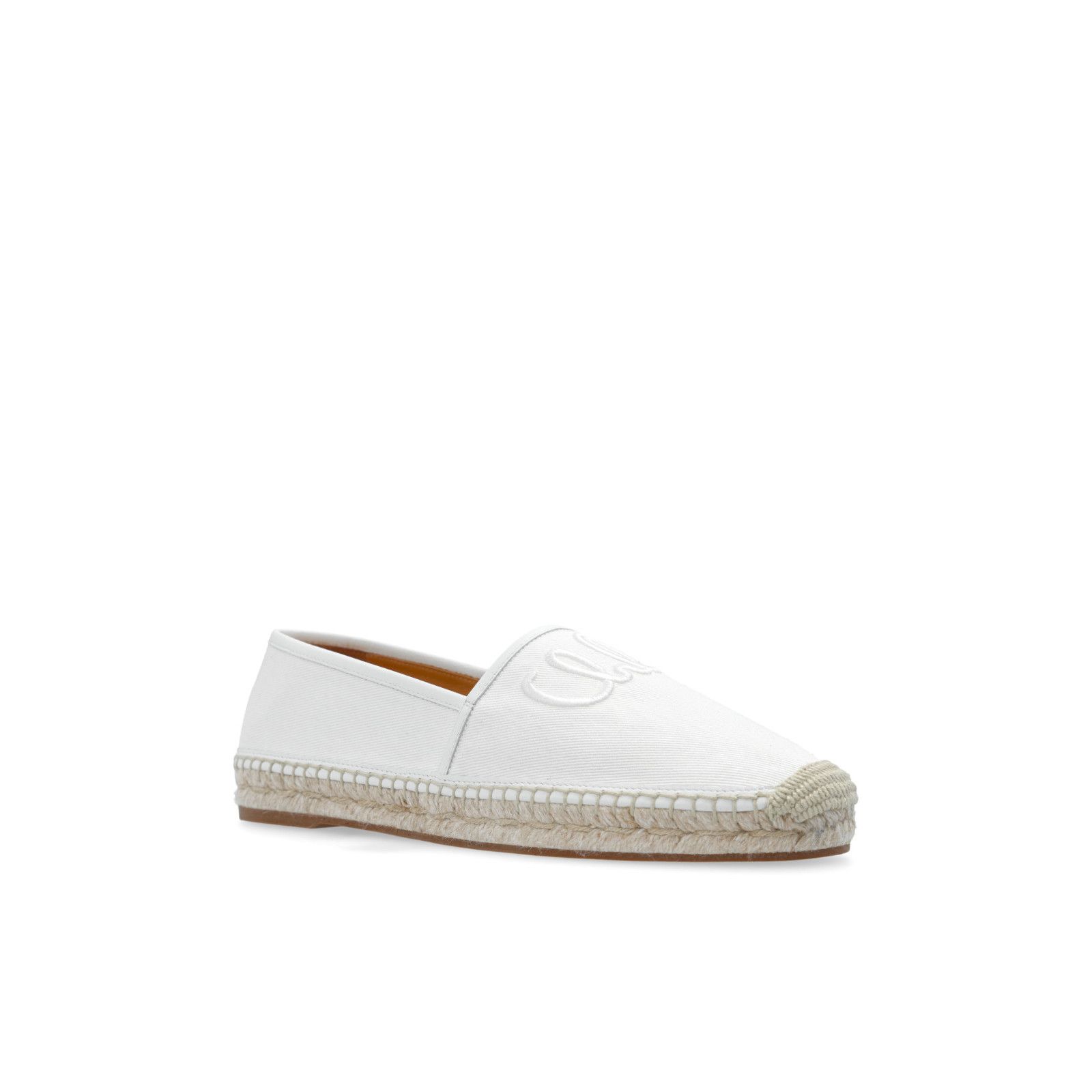 Chloe Chloe Isla White Canvas Espadrilles New & Authentic (Women's Size US 6 / IT 36 - 2 Thumbnail