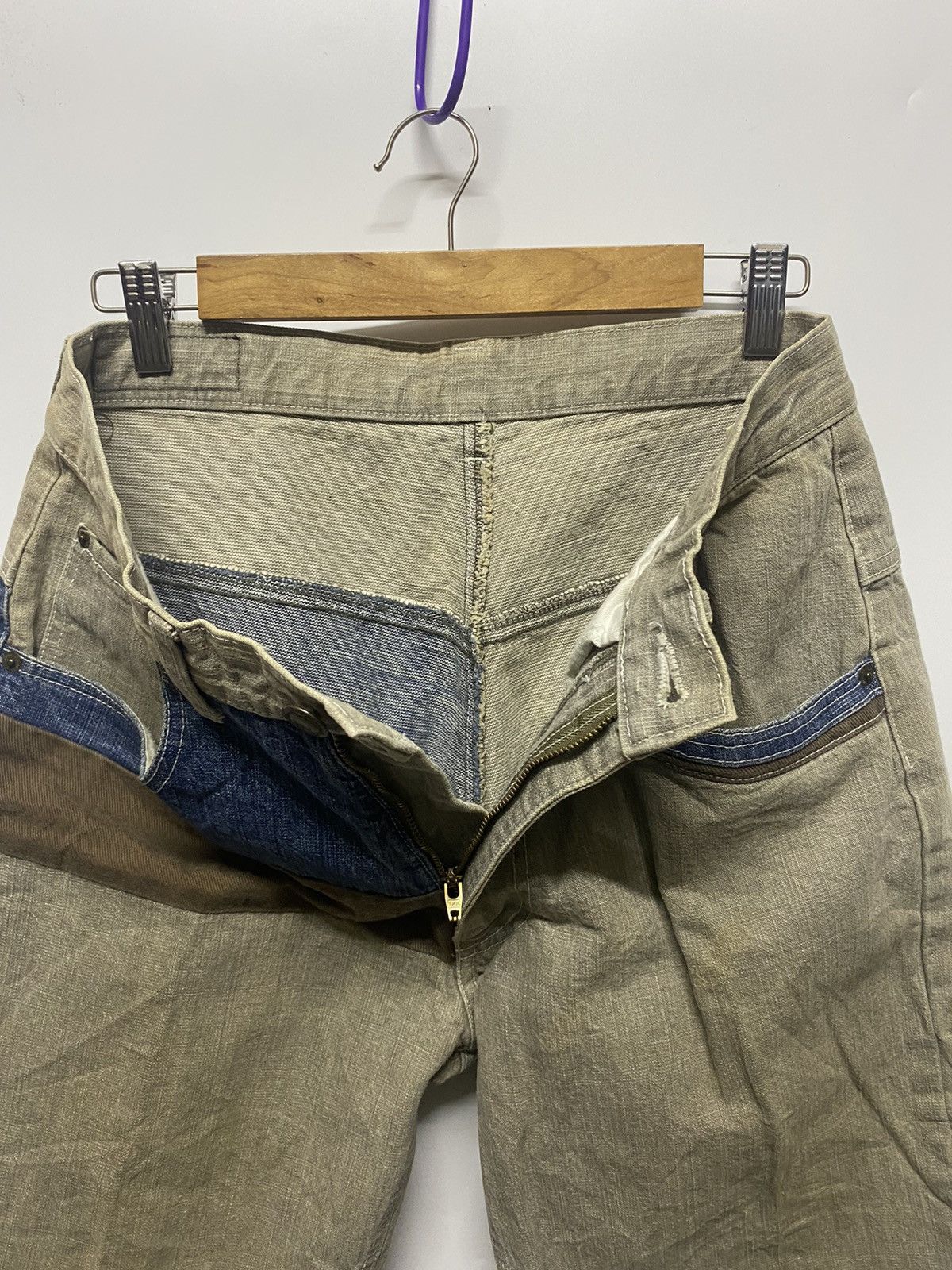 Japanese Brand Monitor Graphic Design Wear Denim Patches Jeans Pants Size US 30 / EU 46 - 8 Thumbnail