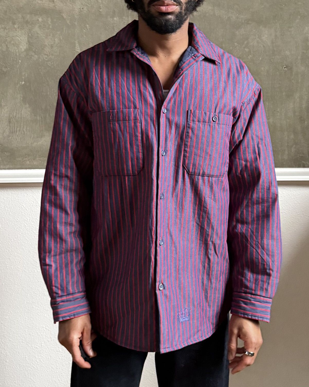 Maison Margiela × Supreme Padded long sleeve button up Size US M / EU 48-50 / 2 - 4 Thumbnail