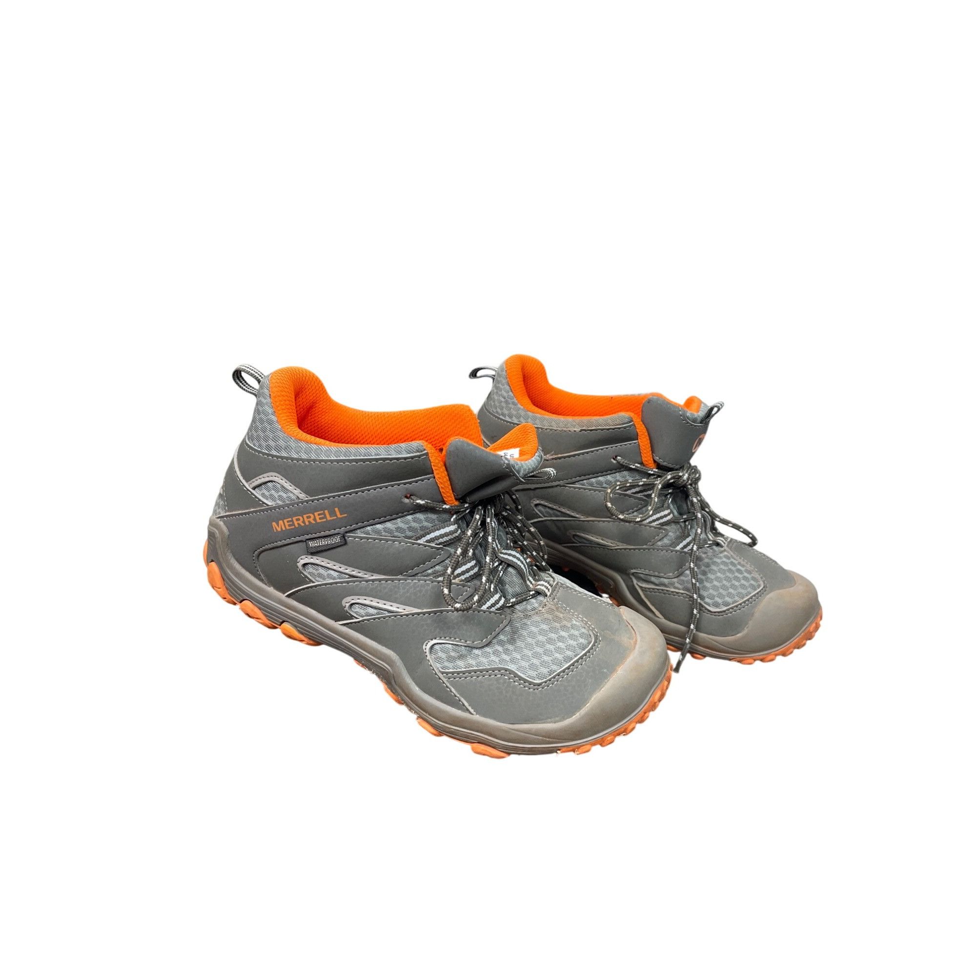 Merrell Merrell womans gray orange waterproof hiking hight top sneak Size US 5.5 / IT 35.5 - 15 Thumbnail