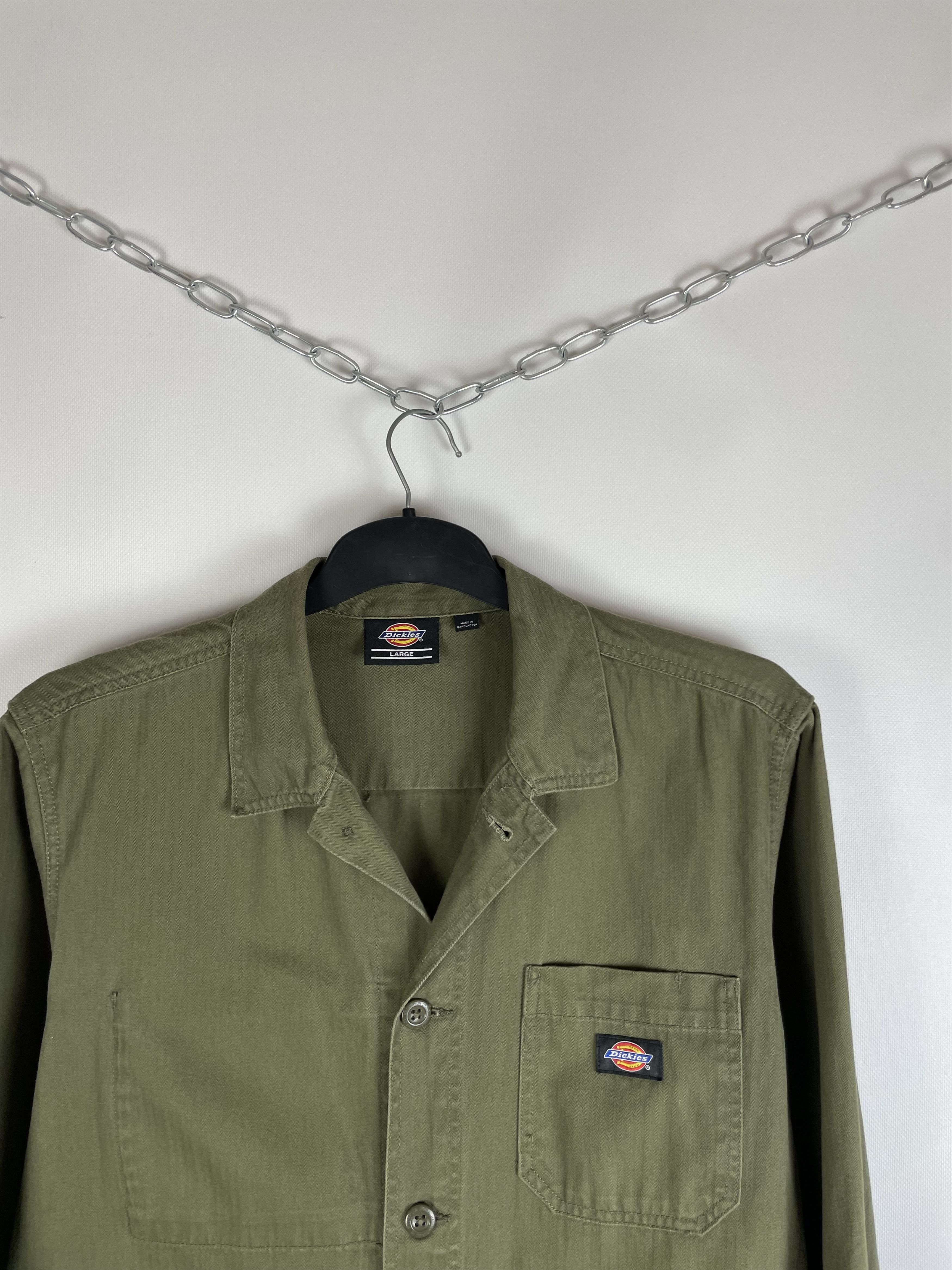 Dickies Vintage Dickies Work Overshirt Pockets Jacket Size US L / EU 52-54 / 3 - 3 Thumbnail