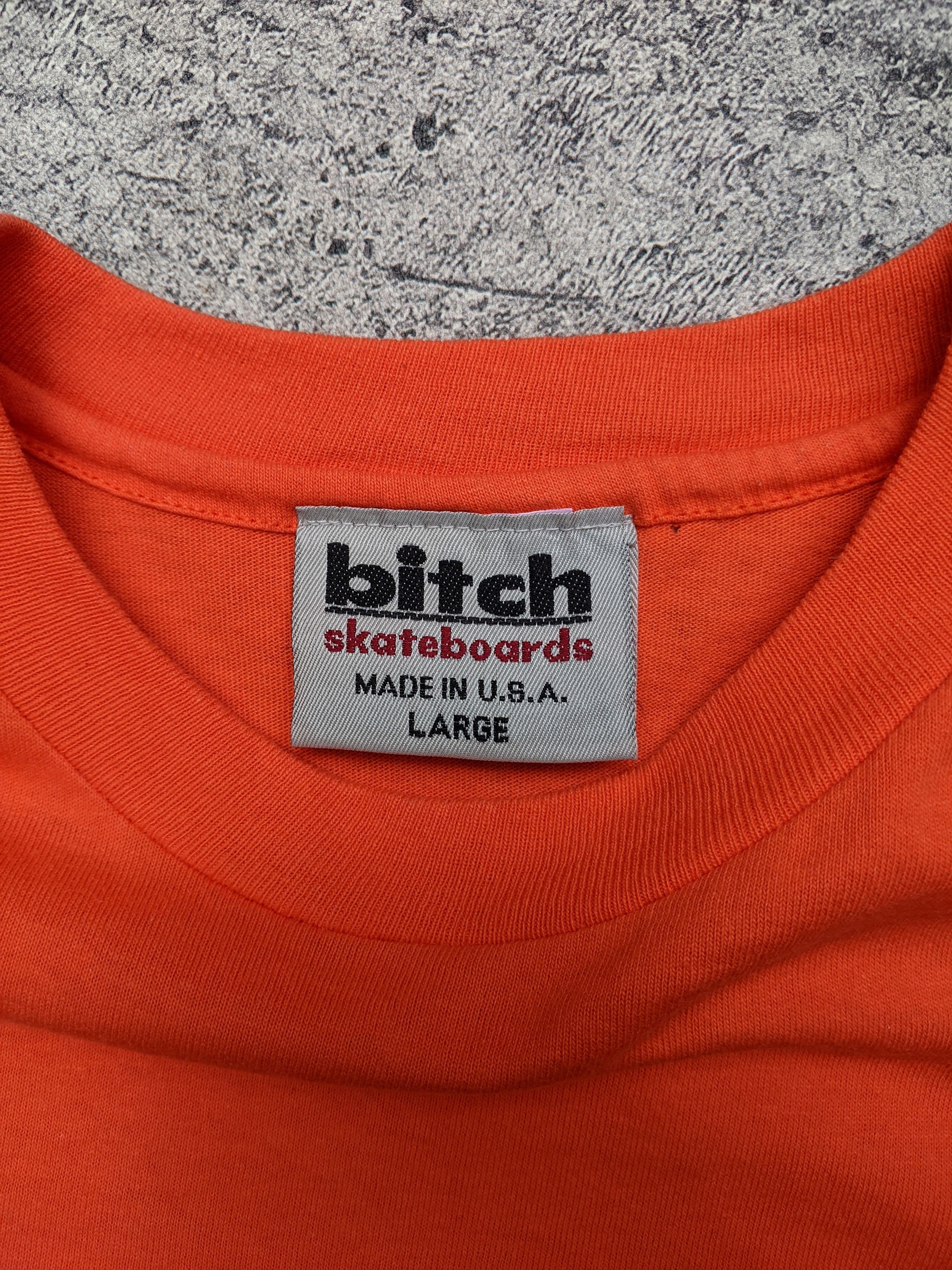 Japanese Brand Bitch Skateboard Rare Design Vintage T shirt Size US L / EU 52-54 / 3 - 2 Thumbnail