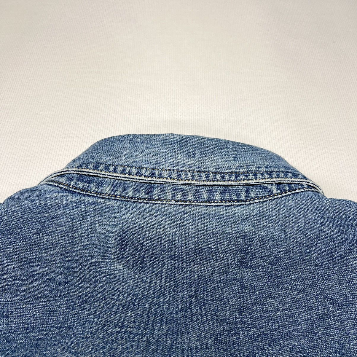 Lee × Vintage VTG Lee Denim Shirt Blue Button Down Embroidered Divco Size US XXL / EU 58 / 5 - 14 Thumbnail