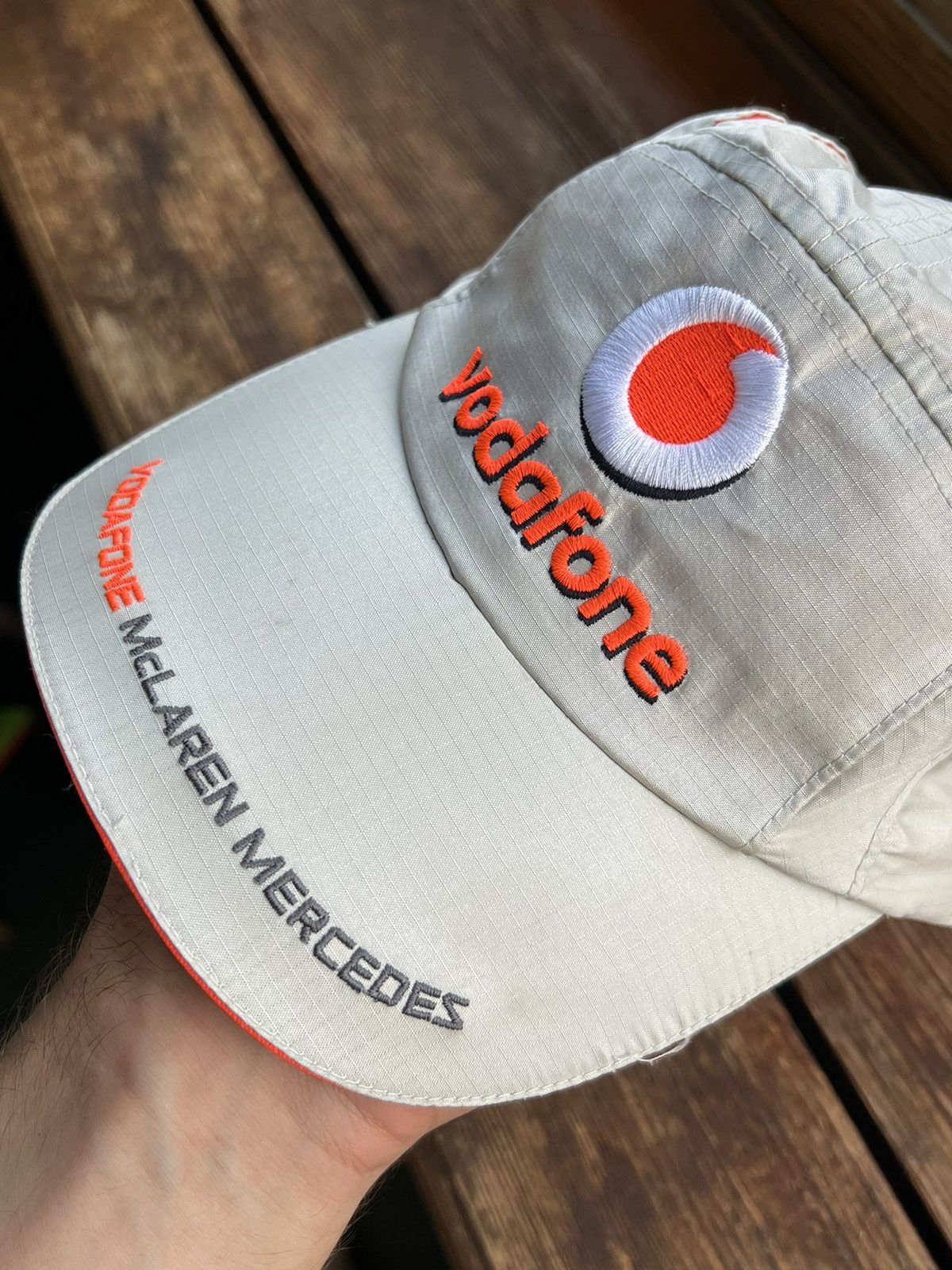 Vintage Vintage Vodafone McLaren Mercedes Racing Cap Hat Size ONE SIZE - 4 Thumbnail