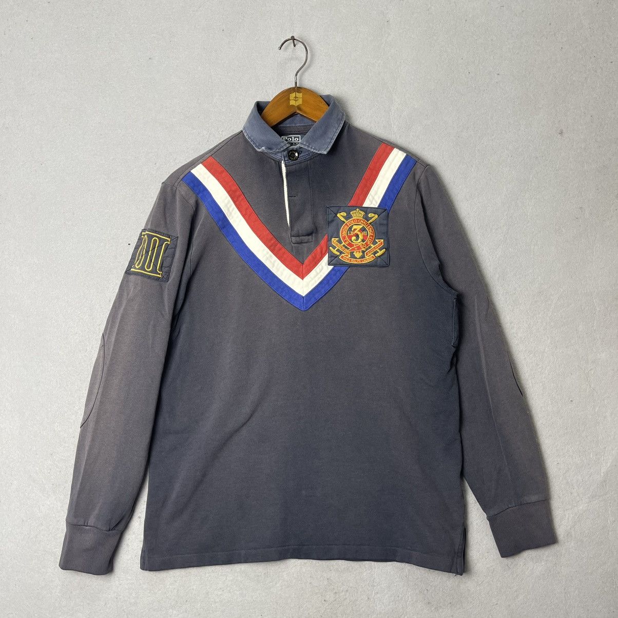Polo Ralph Lauren Vintage Polo Ralph Lauren Challenge Club Rugby Sweatshirt Size US M / EU 48-50 / 2 - 1 Thumbnail