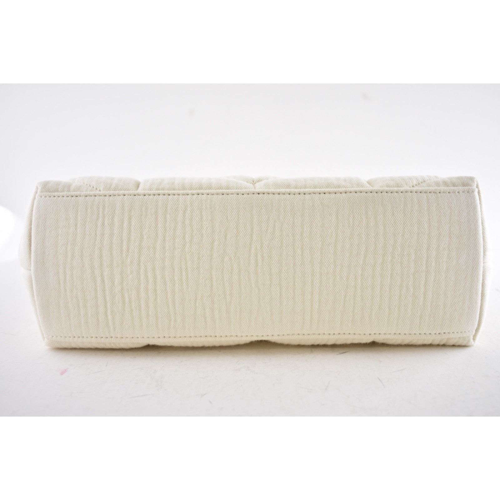 Yves Saint Laurent Saint Laurent YSL Cotton Twill White Shoulder Crossbody Bag Size ONE SIZE - 22 Thumbnail