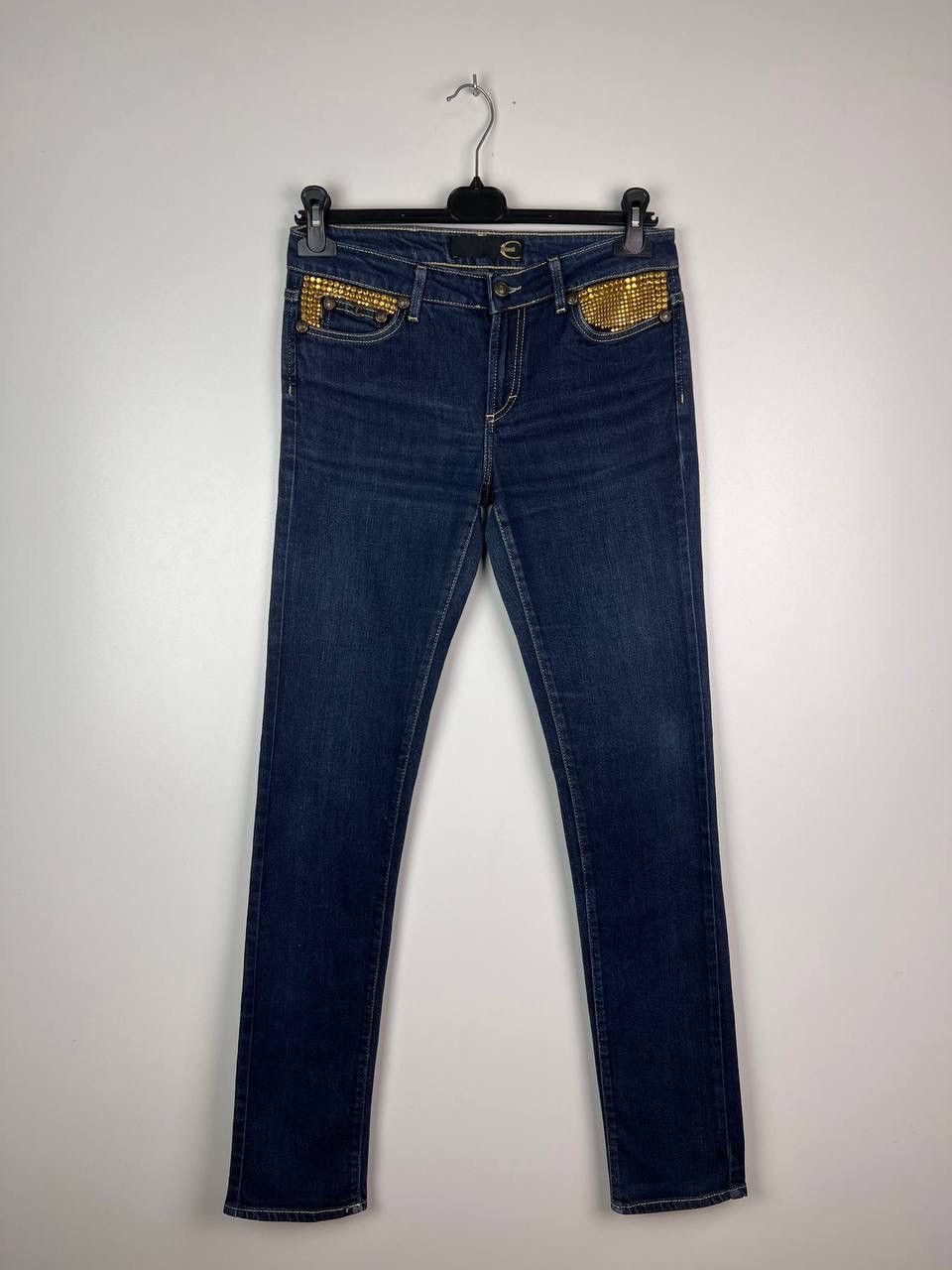 Just Cavalli Just Cavalli vintage gold stud embellished woman size 27 Size 27" / US 4 / IT 40 - 1 Thumbnail