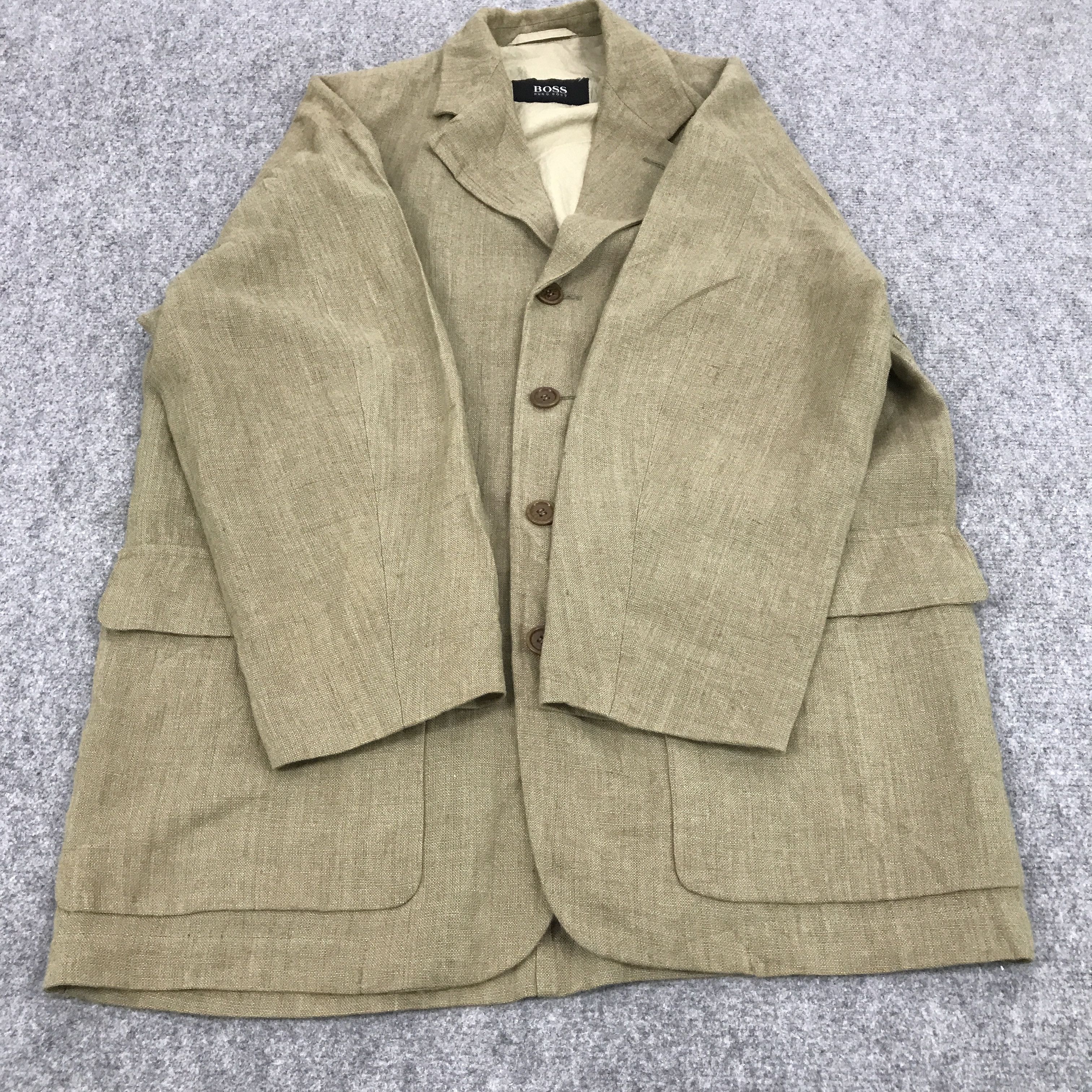Hugo Boss HUGO BOSS BROWN BUTTON BLAZER COAT JACKET Size US L / EU 52-54 / 3 - 8 Thumbnail