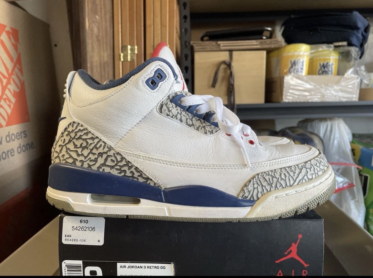 Jordan Brand Retro Air Jordan 3 True Blue Size US 9 / EU 42 - 1 Thumbnail