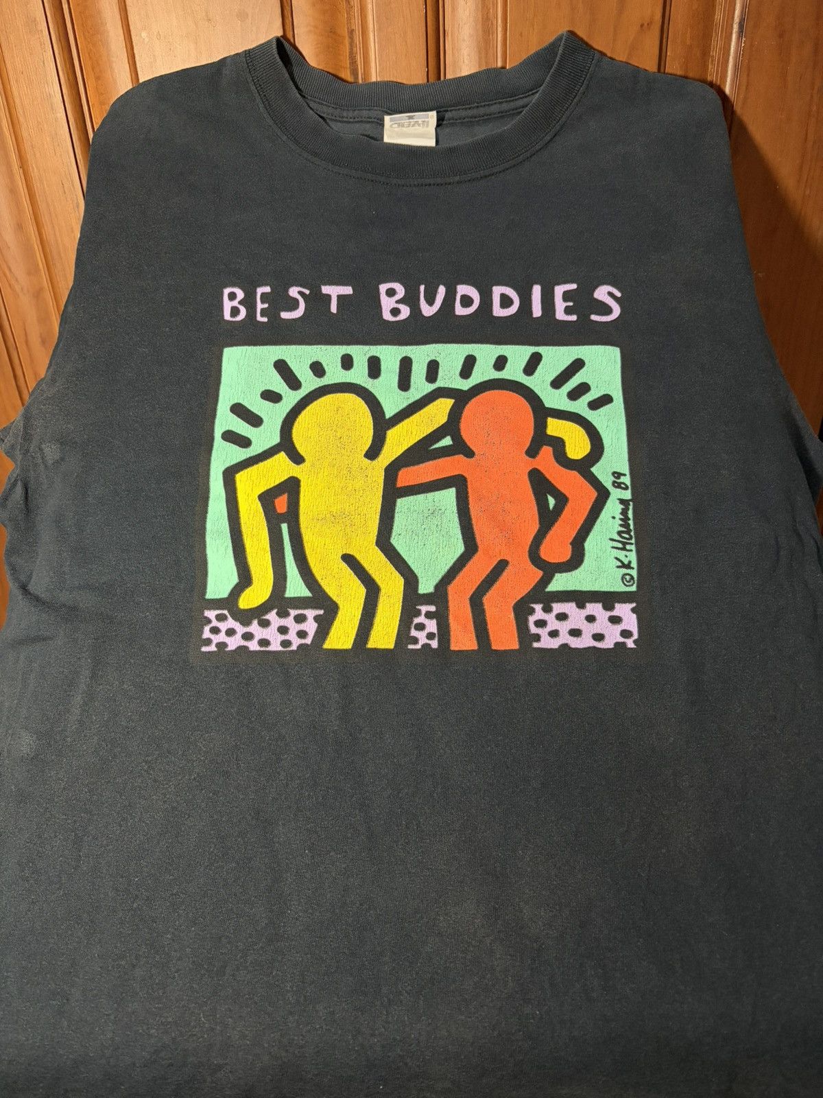 Keith Haring Vintage Keith Haring “Best Buddies” Tee Size US M / EU 48-50 / 2 - 1 Thumbnail