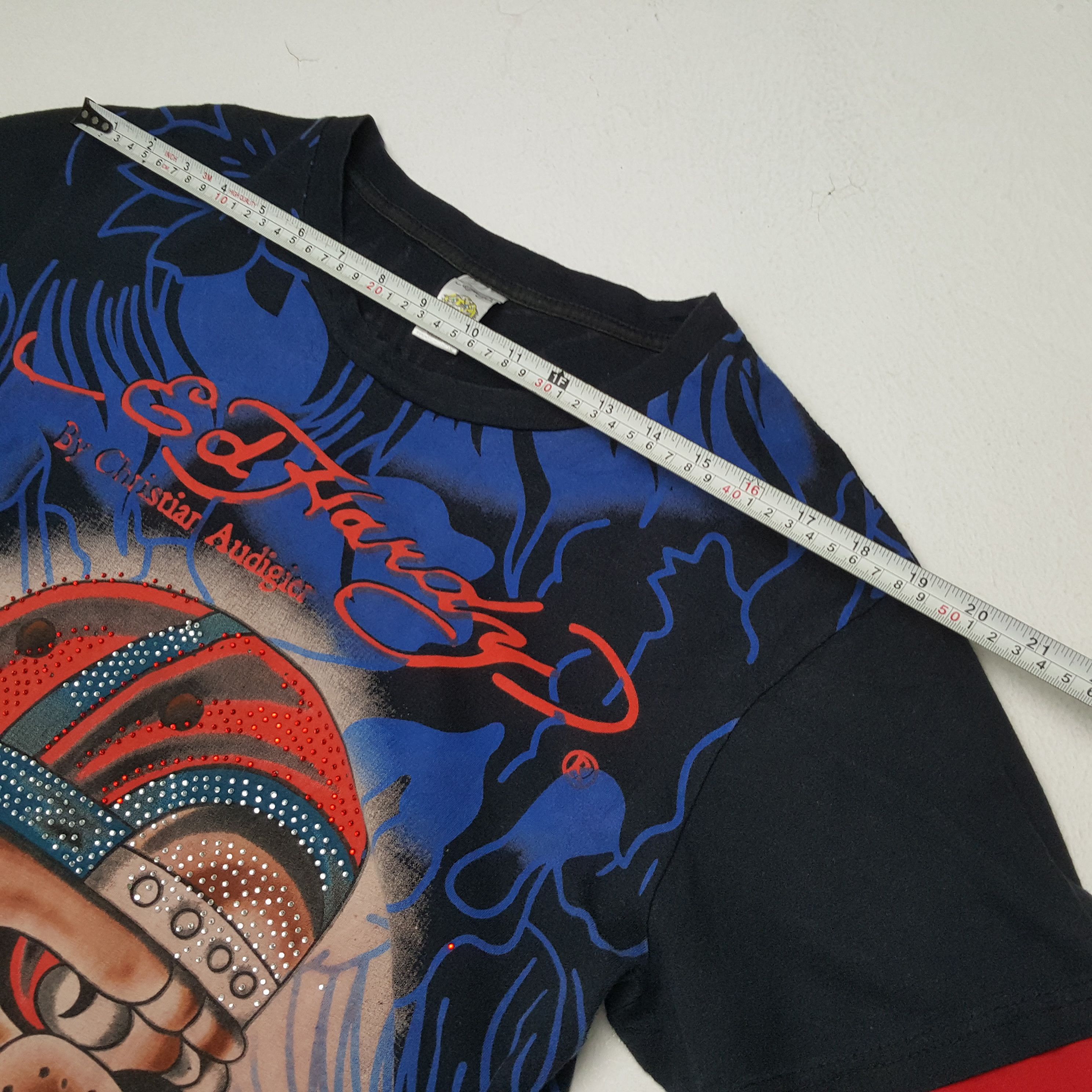 Christian Audigier × Ed Hardy × Vintage Vintage ED HARDY by CHRISTIAN AUDIGIER Italian Designer Tees Size US L / EU 52-54 / 3 - 5 Thumbnail